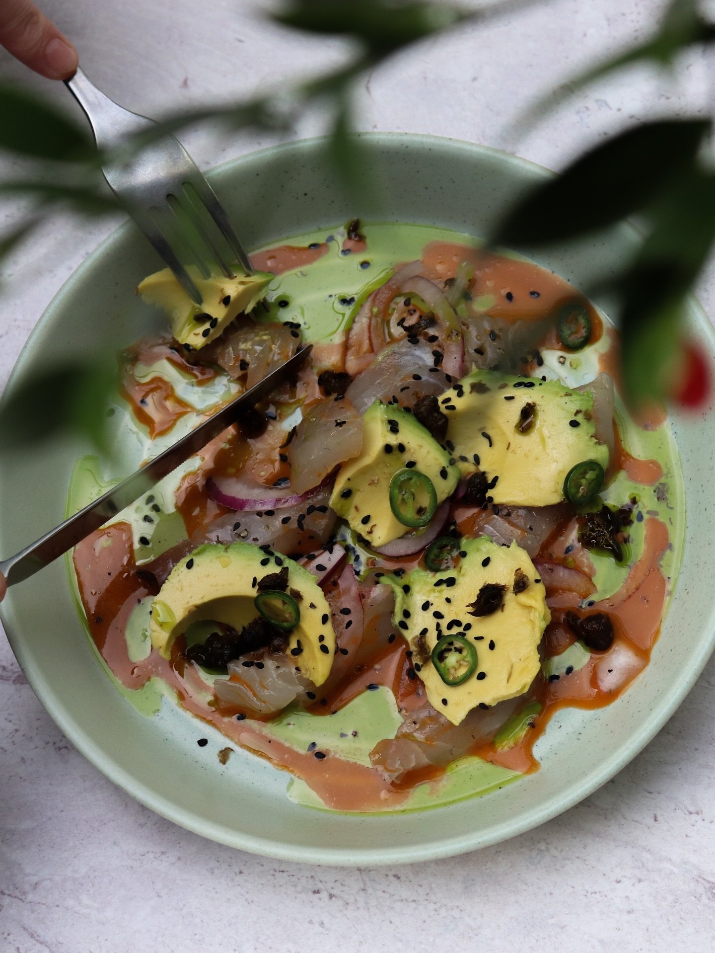 If you needed a sign to book before the season is gone, this is it.
Experience our Fish Market ceviche.

Fresh gazpacho, avocado, capers, red onion.

Join us at Sofi Mediterranean.