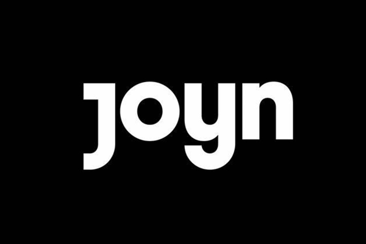 Le mot 'joyn' écrit en blanc sur un fond noir.
