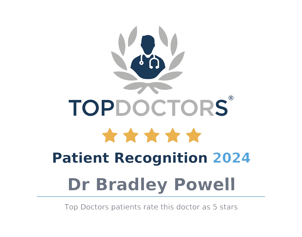 Top Doctors Patient Recognition Certificate 2024 Dr Bradley Powell