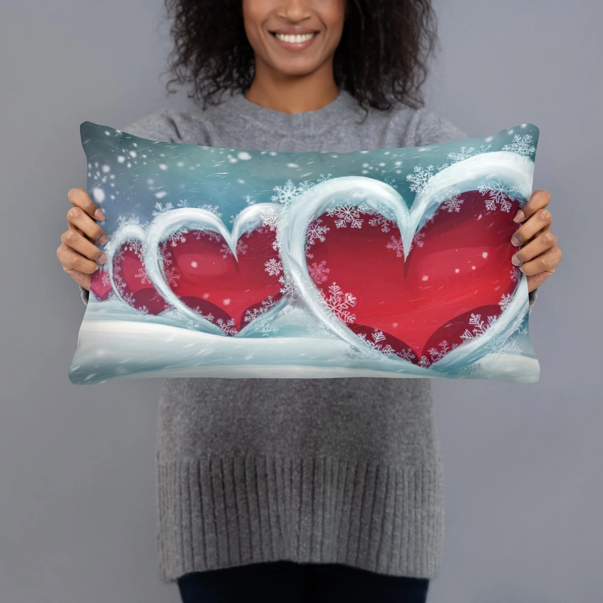 Basic Pillow Snowy Heart