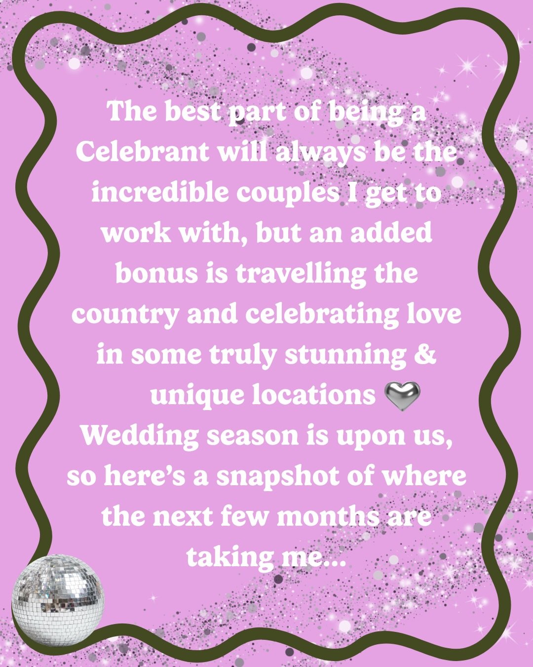Getting to visit some of the most stunning, unique locations around the country to hold wedding ceremonies is one of the coolest parts of my job!

I&rsquo;m SO excited for all my summer (and beyond) couples - your countdowns are officially on 🤍

Can