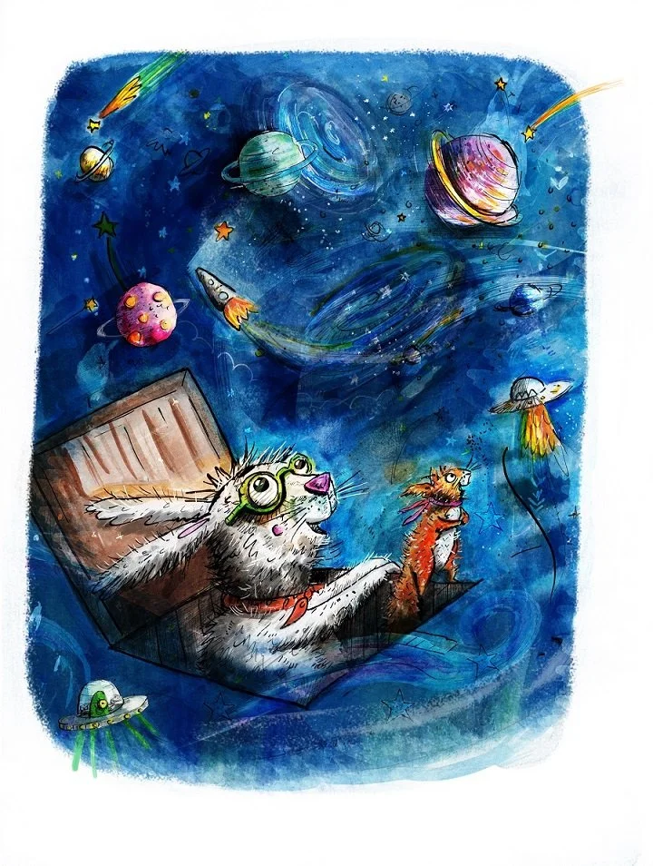 Rabbit Universe sky illustration