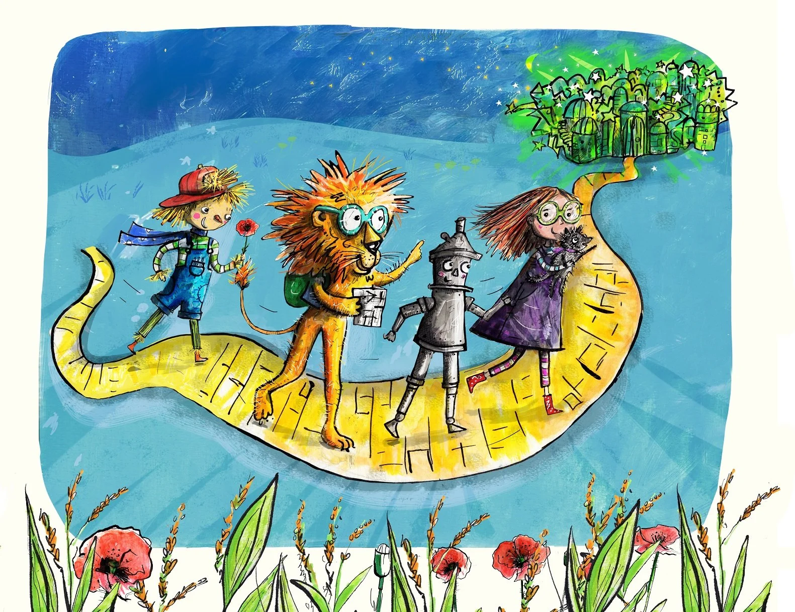 wizard of oz illustration