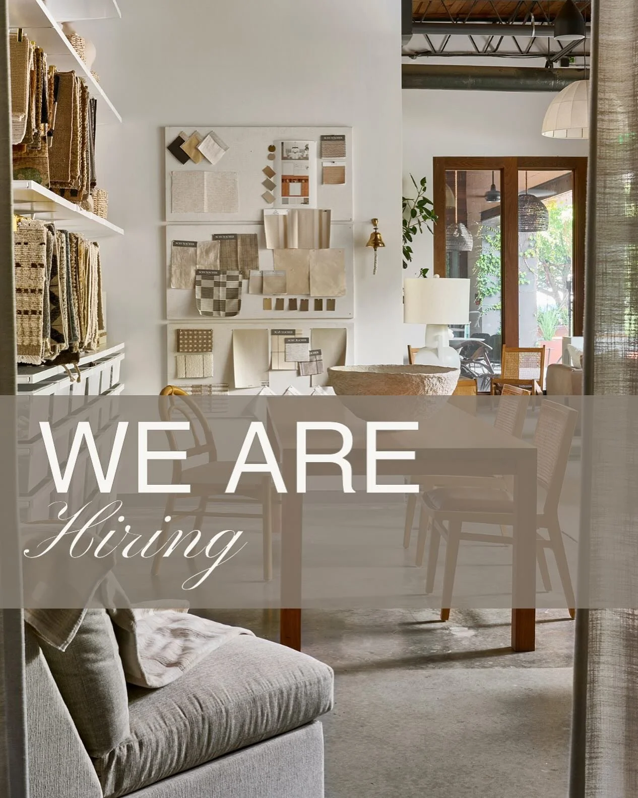 Join Our Team! We&rsquo;re hiring an Interior Designer &mdash; see full job description in comments.