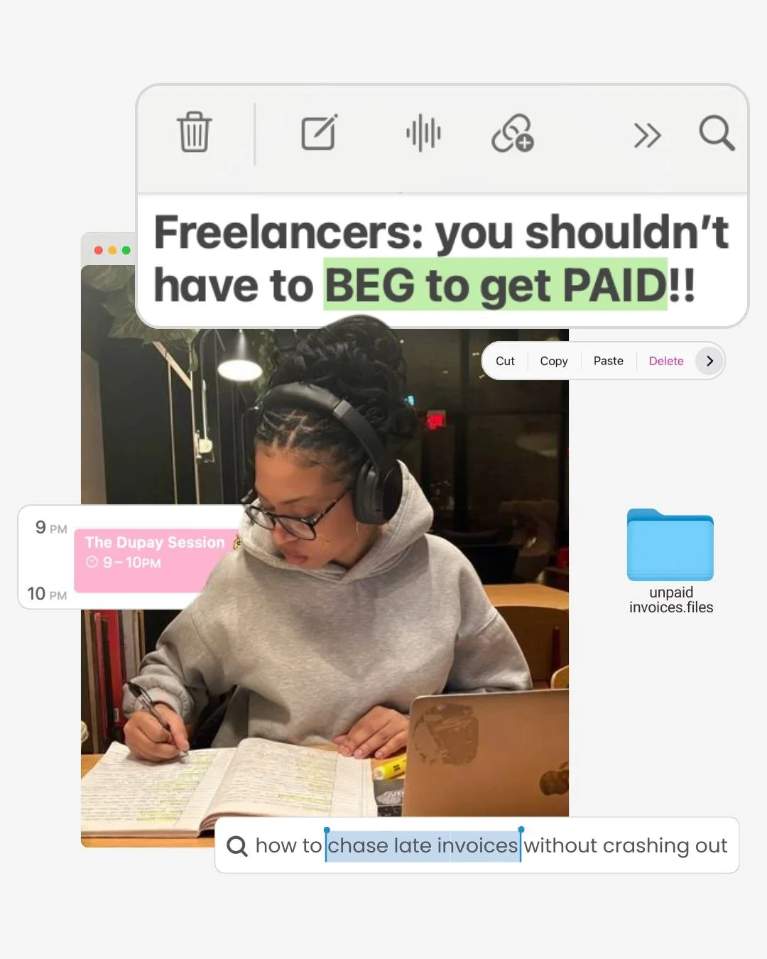 Mark your calendars for Tue, March 3rd, we&rsquo;re hosting a FREE live workshop with @dupayme on how to protect your income as a freelancer!

if you've ever done the work, sent the invoice, and then waited&hellip; and chased&hellip; and waited again