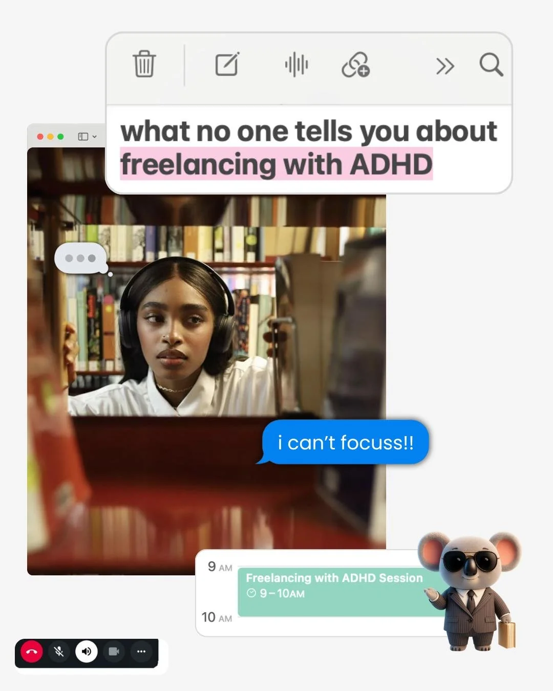 If your ADHD brain has ever felt like the thing standing between you and the freelancing goals you want to achieve, this one's for you!! 👋🏾✨

We're sitting down with @valerieoyiki, founder of @koalaforwork, an ADHD-friendly management tool built fo