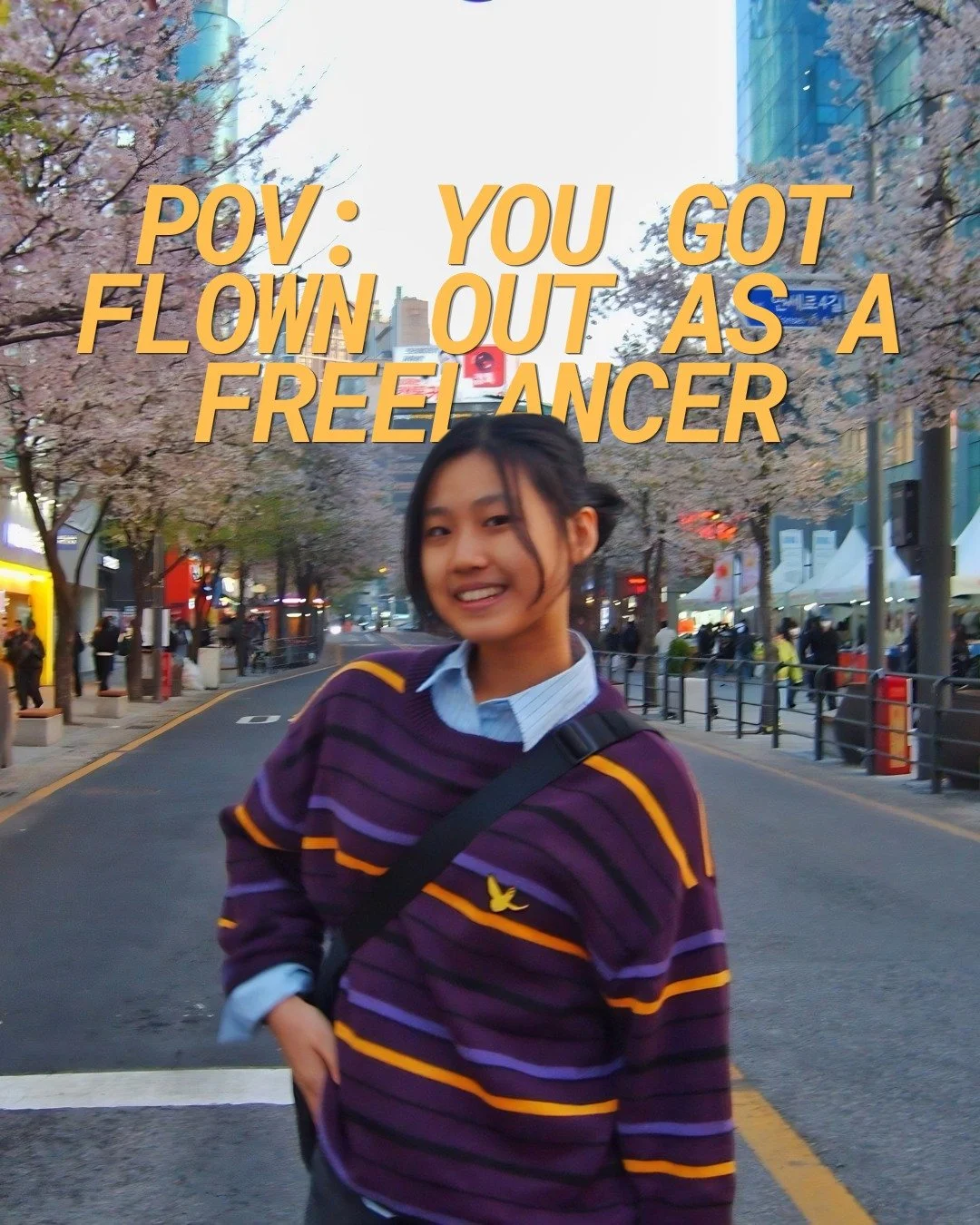 pov: you got flown out on a paid trip as a freelancer!!

nobody talks about how freelancing doesn't just change your income, it completely changes how you see yourself!

From begging to be chosen to hopping on one call and closing. If I could tell my