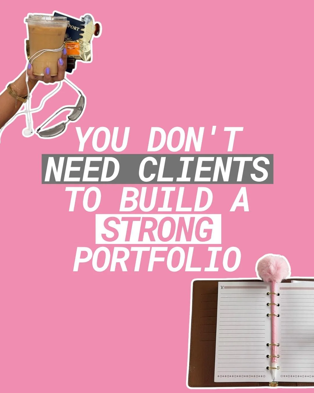 If you've been waiting until your portfolio is "good enough" to start sending it out, this one's for you. Swipe through and save it for when you need the reminder. 🎀😌