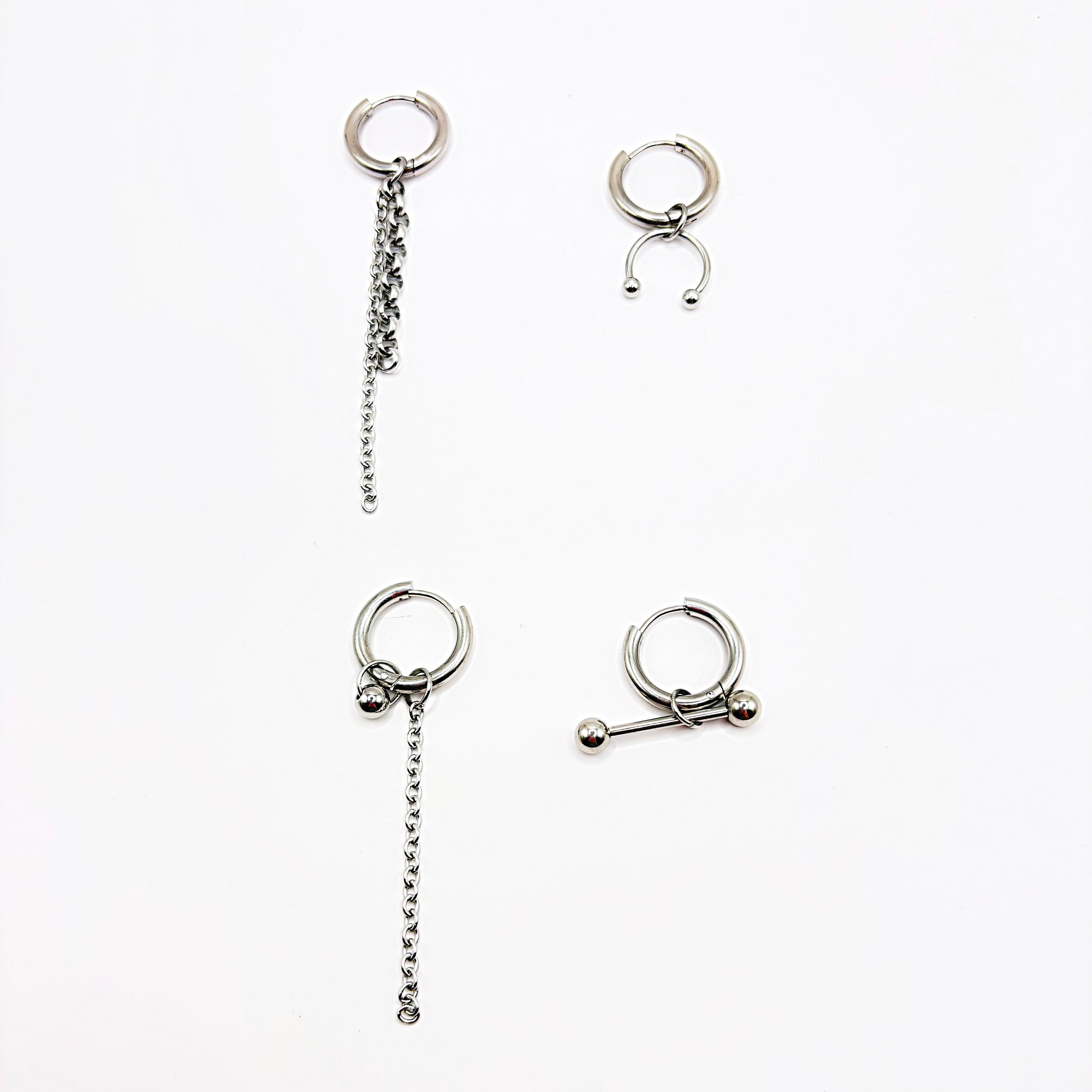 Lot 4 boucles d'oreilles / Layers Veronica