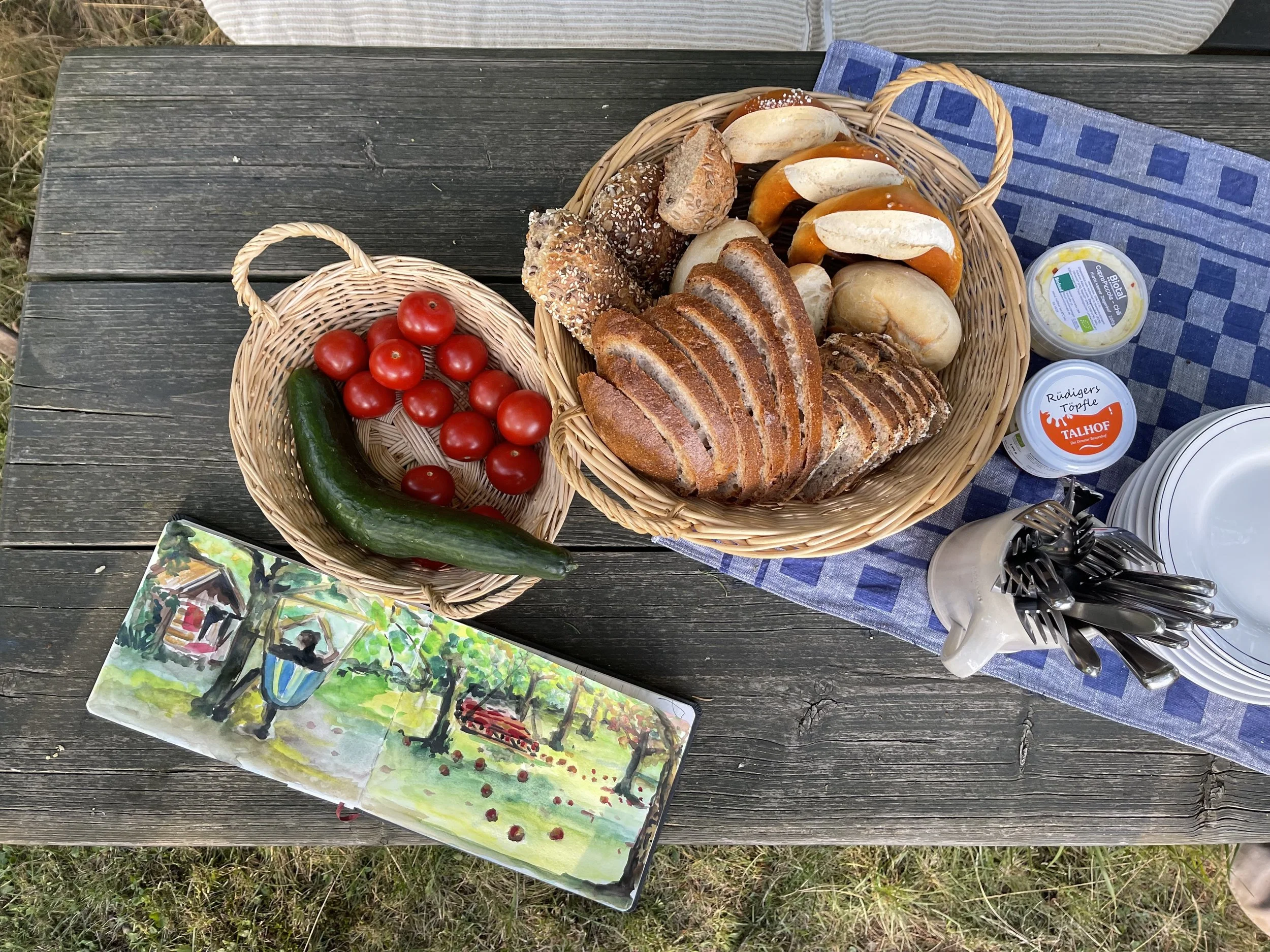 Aquarell-Workshop für Kinder im Herbst – Teil II