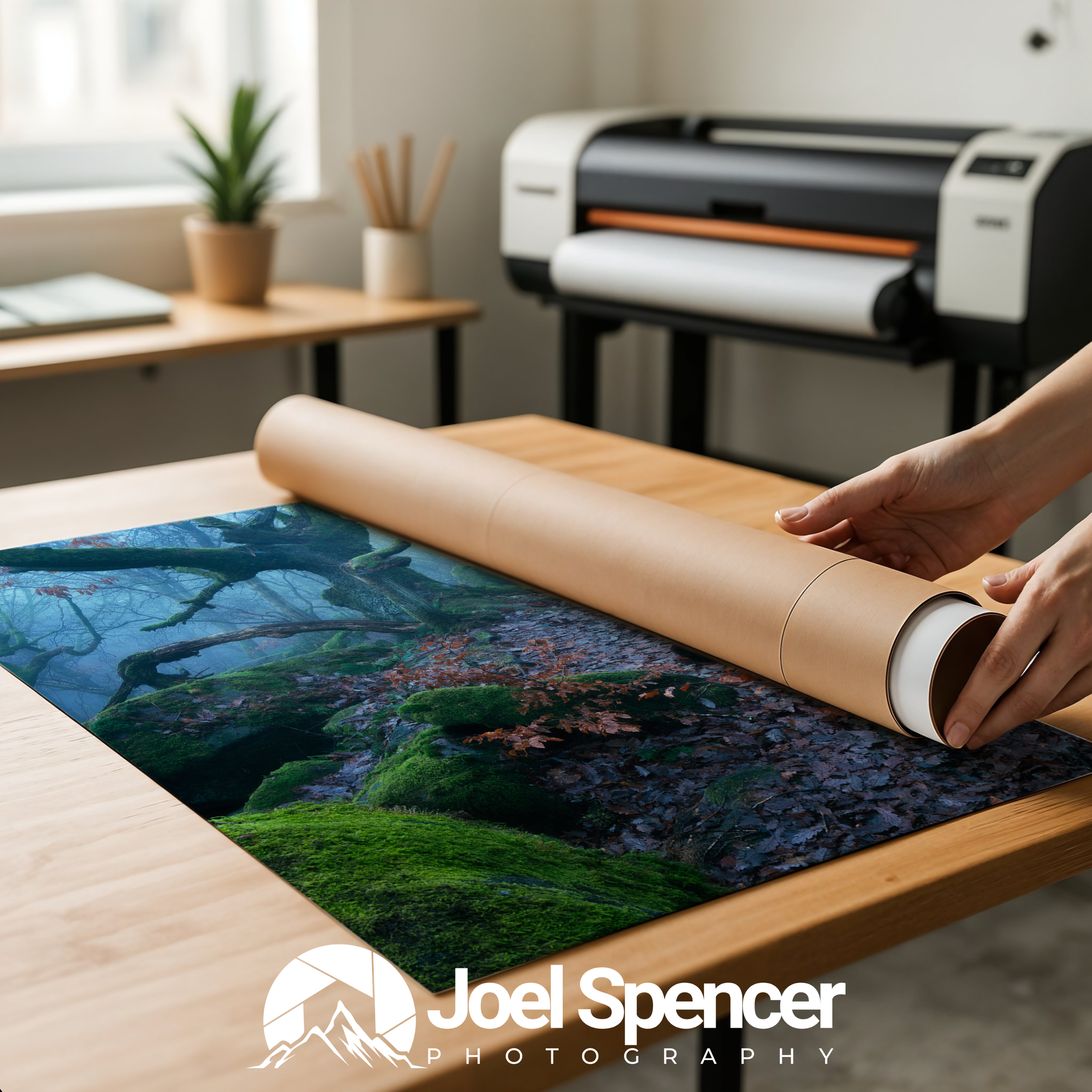 Rolled Print with Printer.png