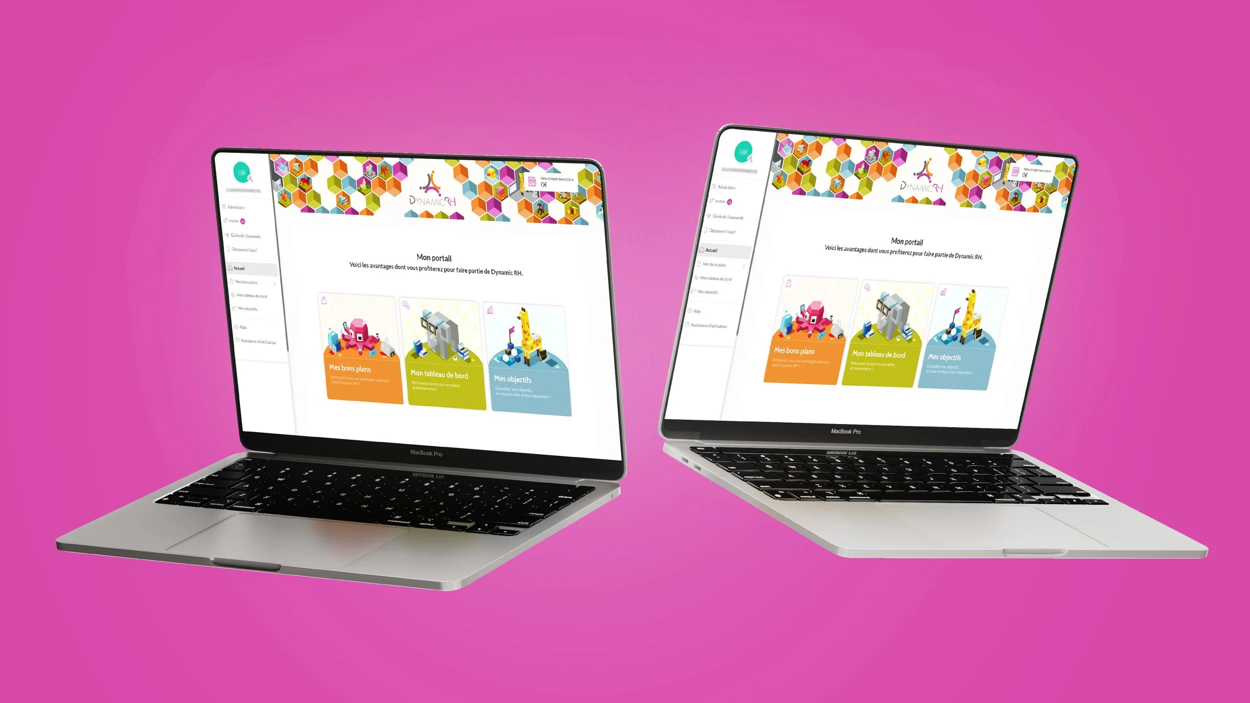 Ordinateur portable avec espace intranet