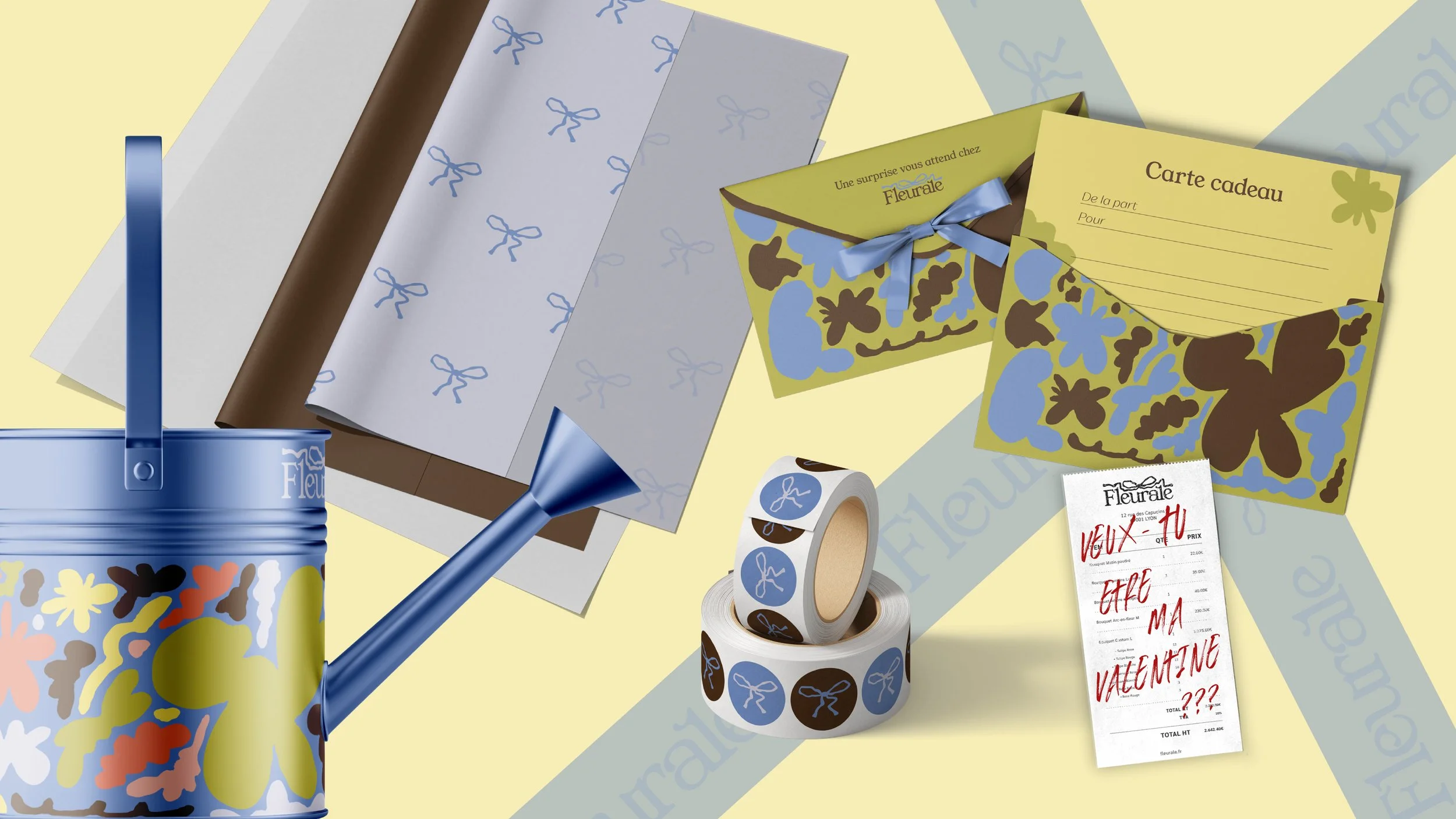 Pleins d'éléments de marque de Fleurale