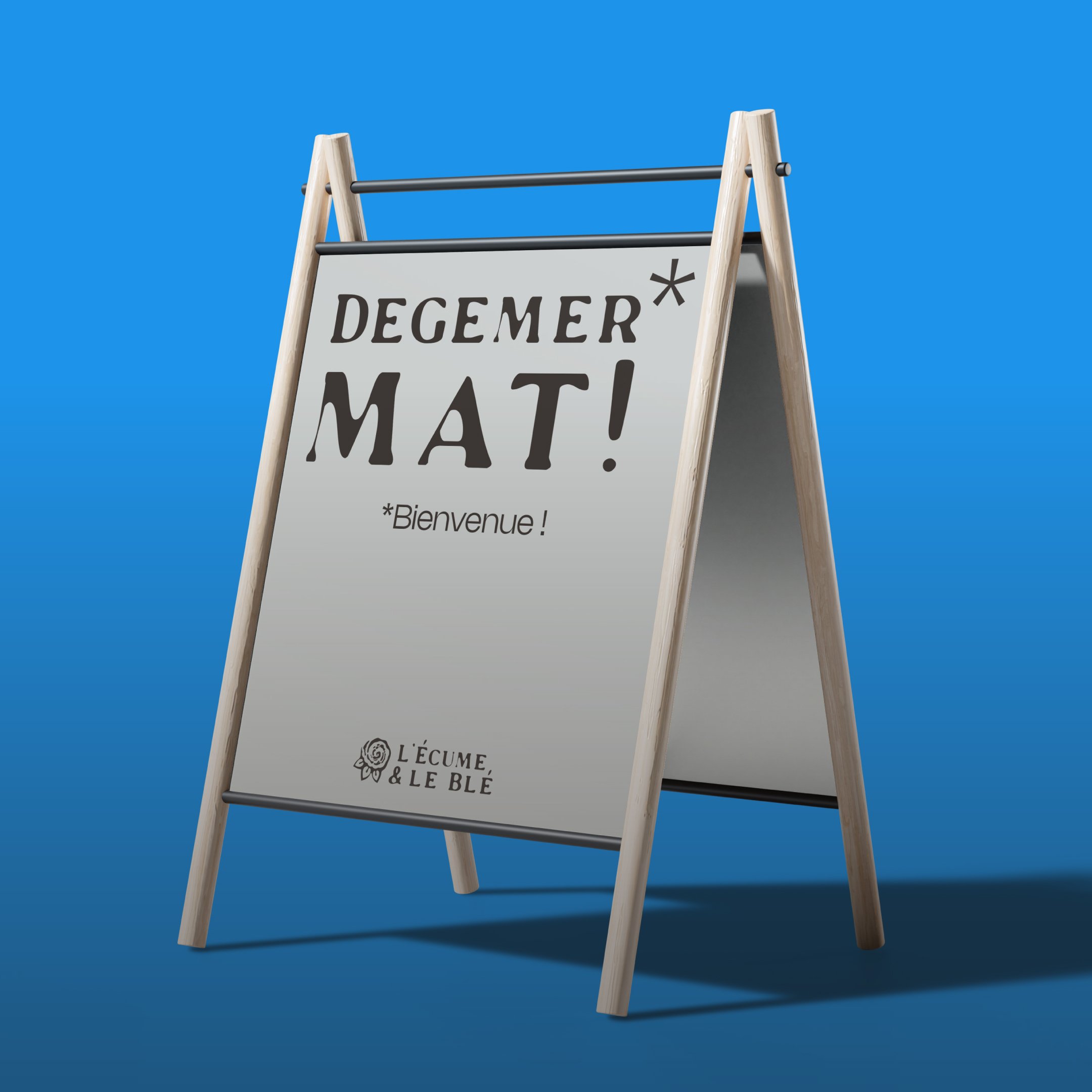 Panneaux de bienvenue L’Écume & le Blé