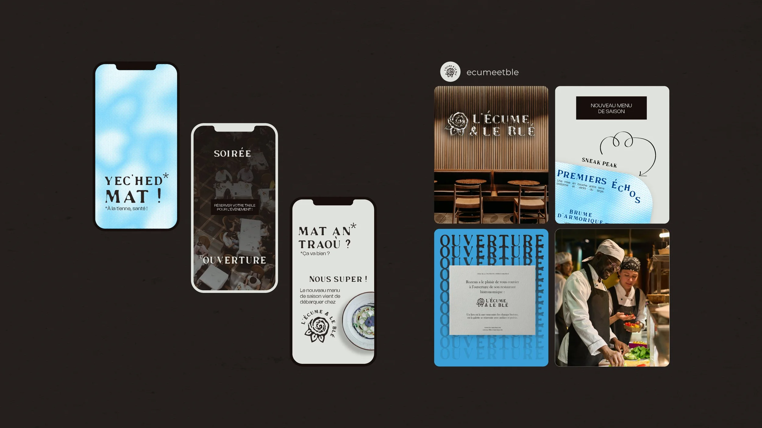 Story & Posts Instagram L’Écume & le Blé