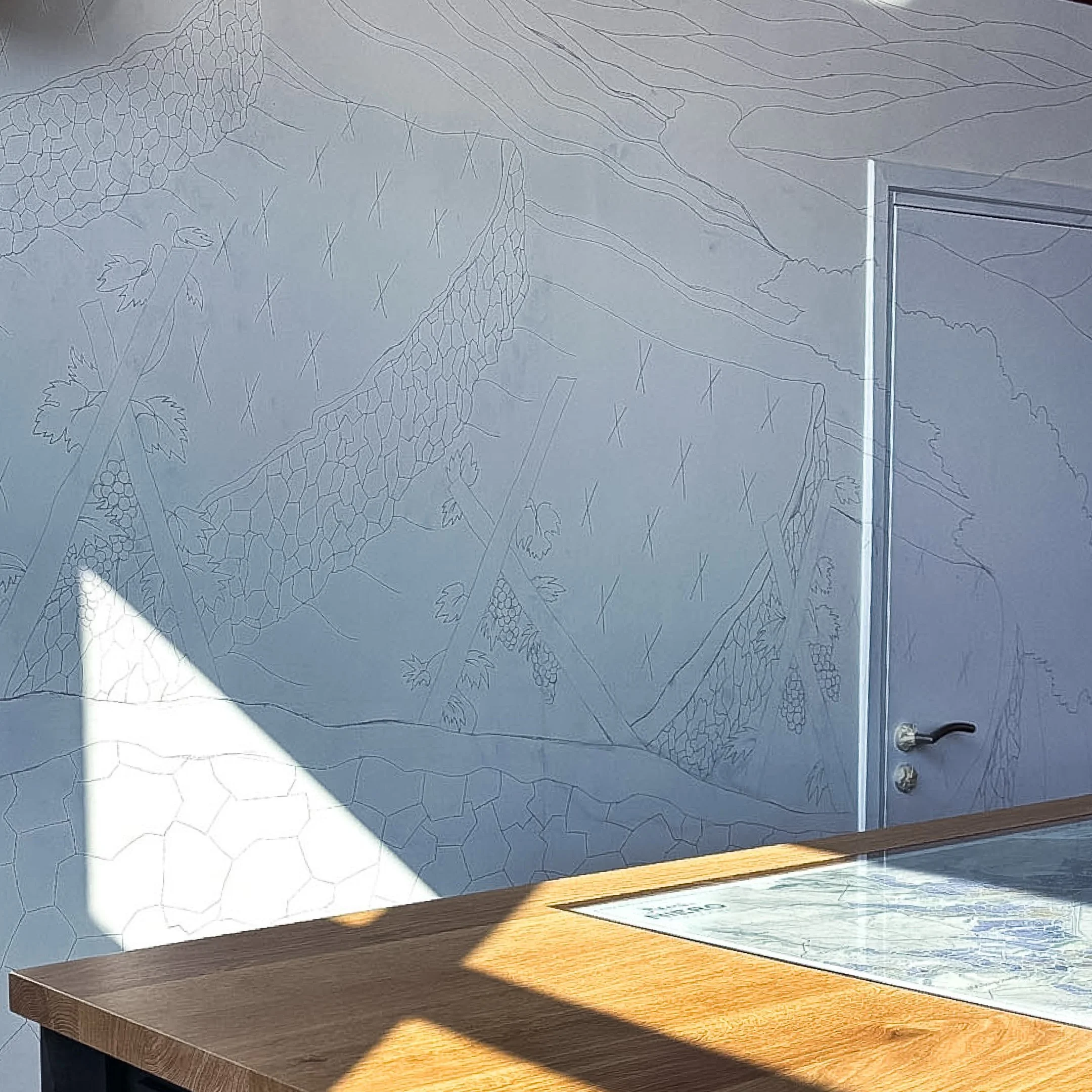 Crayonné sur le mur