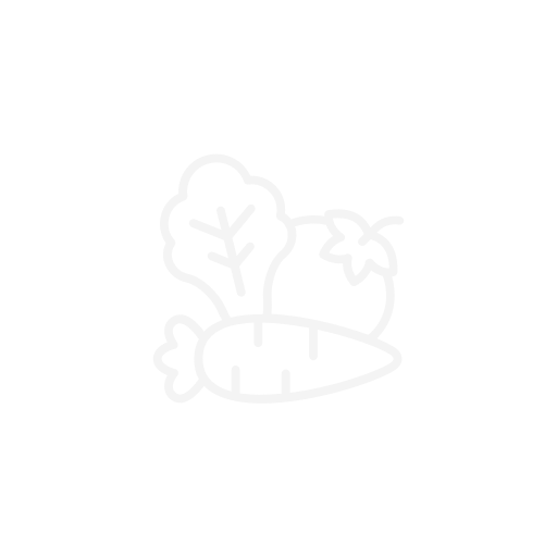 Simple line drawing of vegetables including a lettuce, tomato, carrot, and a leafy green.