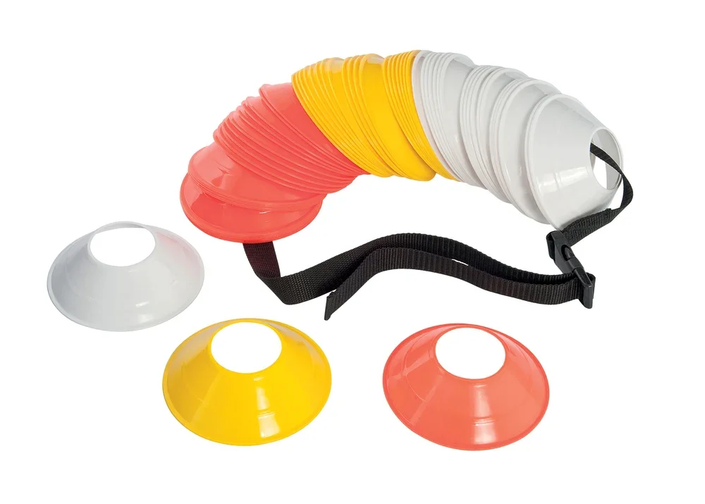 Precision Space Marker Cones – Multi-Colour Set with Carry Strap