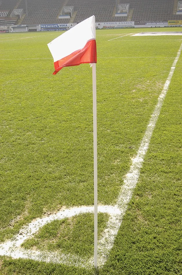 Precision Corner Flag – Heavy-Duty PVC Pole