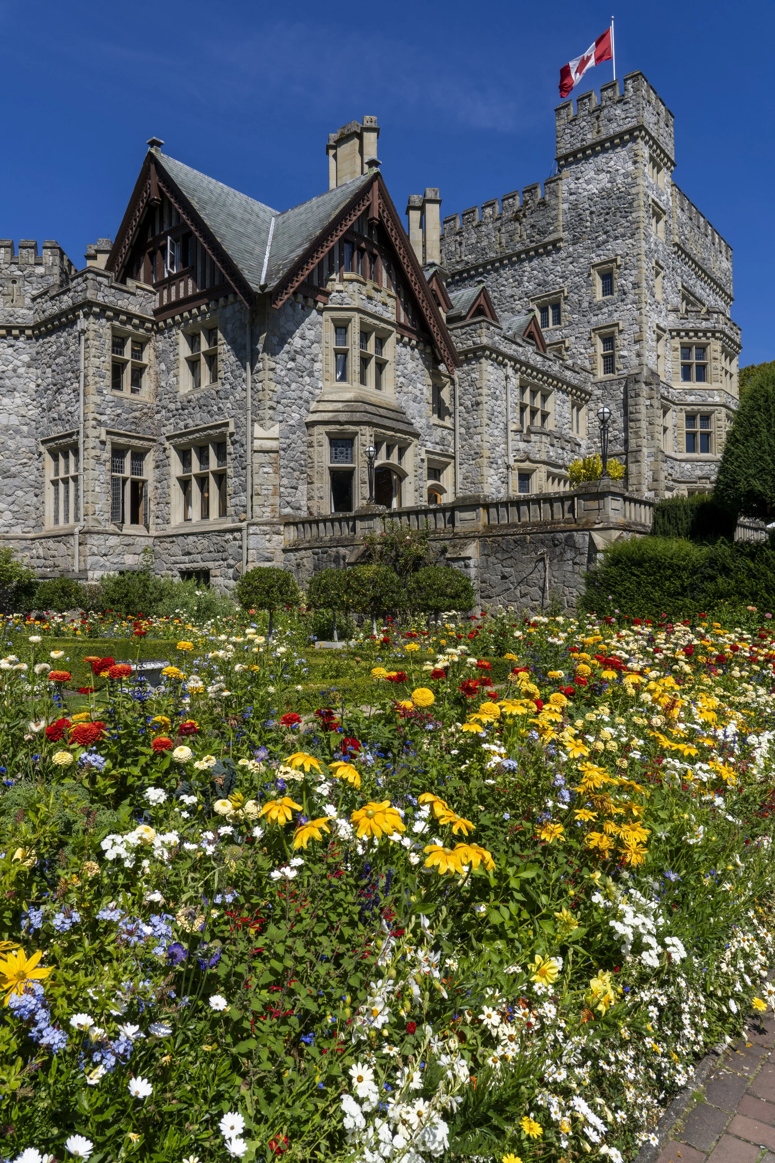 Royal Roads Cenotaph Garden c. 1946, Hatley Castle, Colwood
