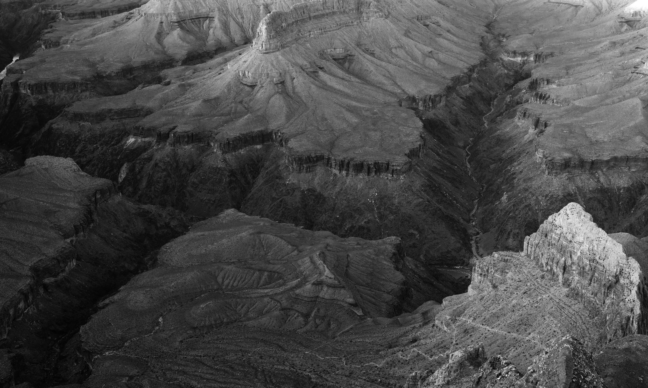 Fading light cast over Hermit Trail