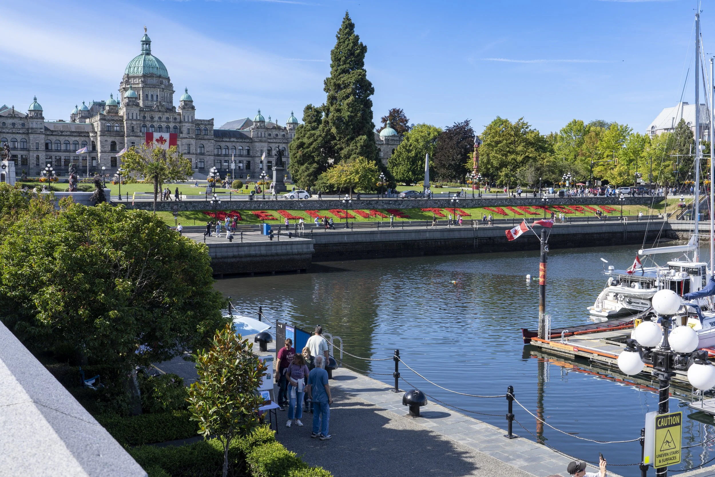 Peace Tulip Garden, Provincial Christmas Tree, Queen Victoria, Victoria