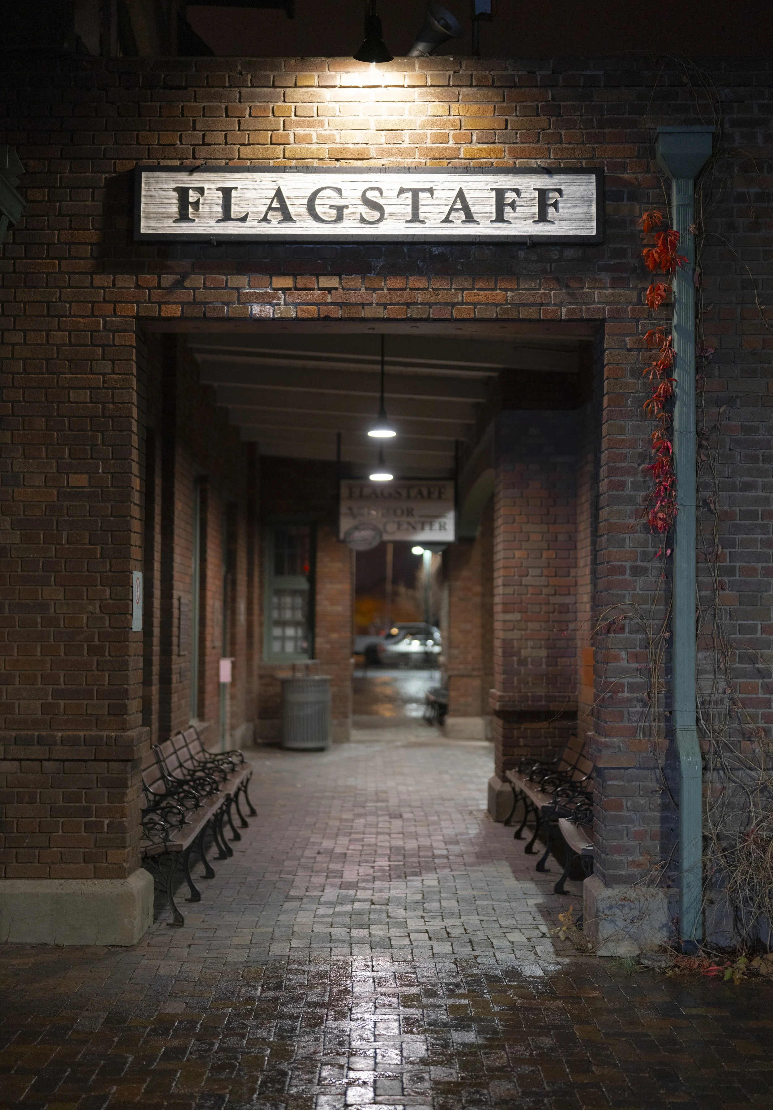 AT&SF Flagstaff depot, built 1925, November 2025