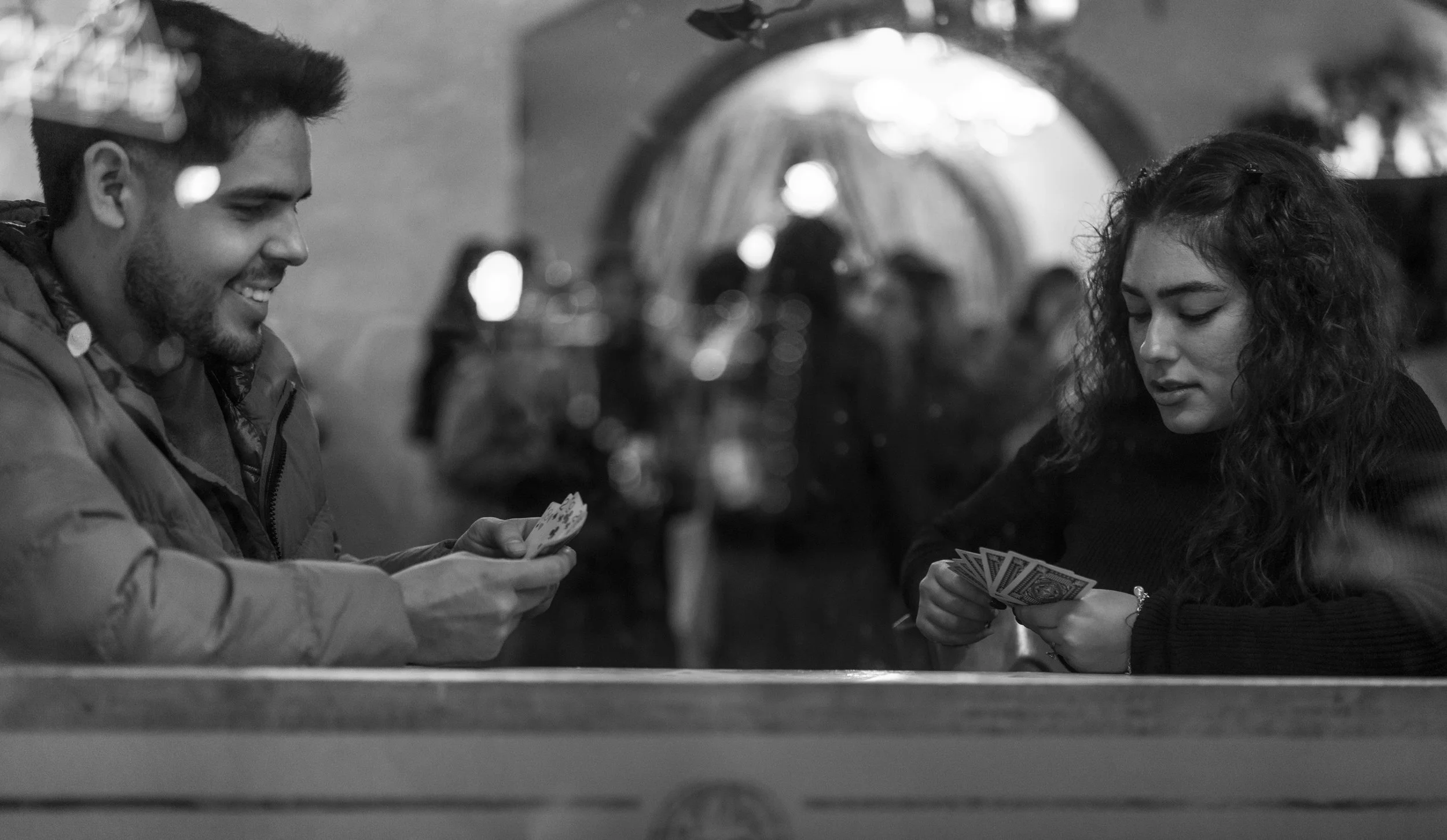 Cozy card game inside Monte Vista Hotel, November 2025