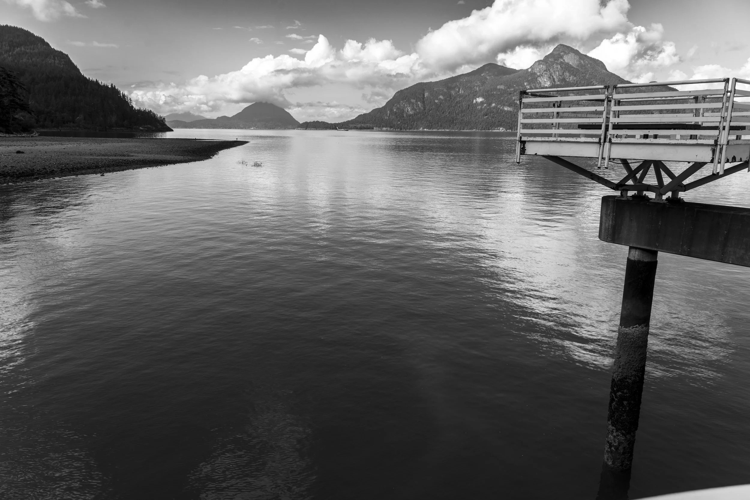 Porteau Cove, looking south, Sunshine Coast District