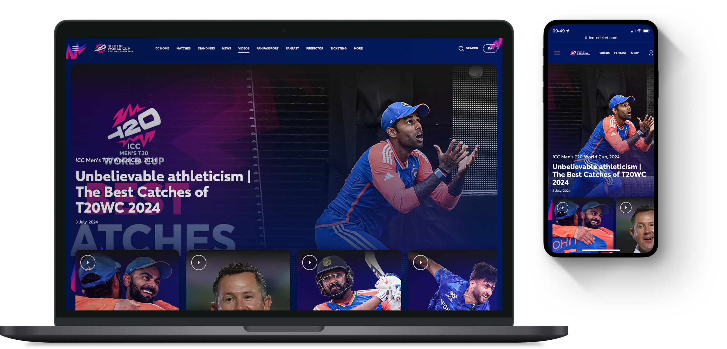 The original ICC homepage - description of the issues is in the text below