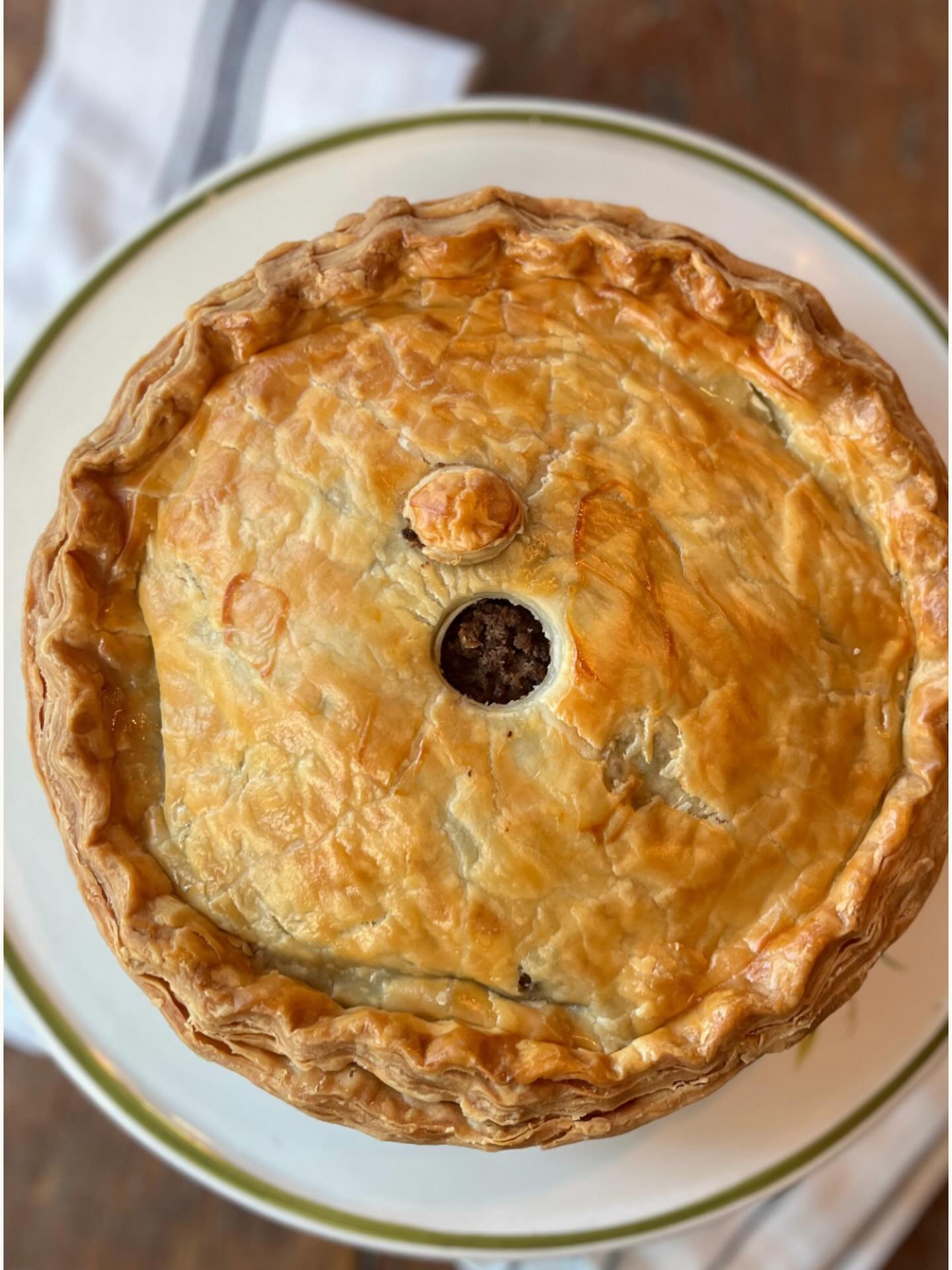 The storm can&rsquo;t stop us - Nick is on his way to @menschcatering to pick up this year&rsquo;s batch of hand-made tourti&egrave;re, made exclusively with our pork and beef. They will be arriving at your doorsteps later tonight via our Farmer&rsqu
