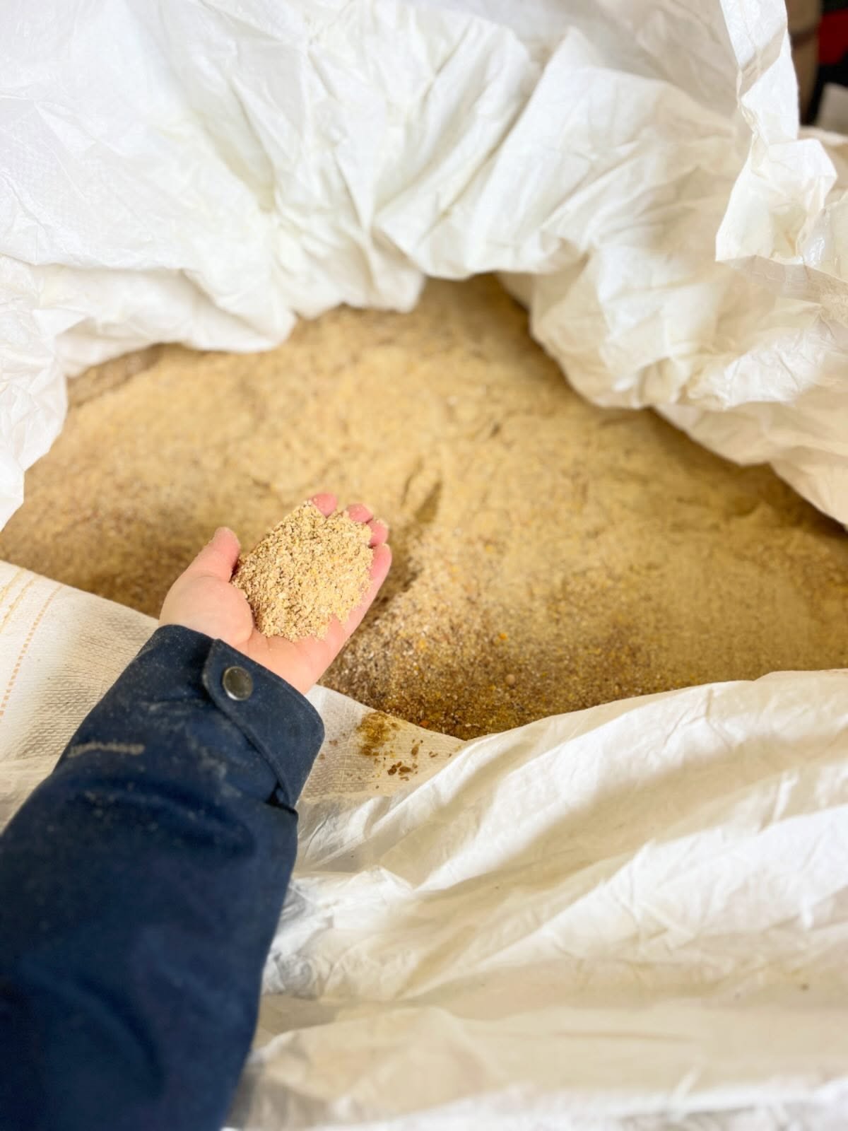 Sometimes progress isn&rsquo;t big and shiny, sometimes it&rsquo;s a small milestone that wouldn&rsquo;t even be visible to anyone else.
Today we received a bulk order of organic feed delivered straight to our barn, just two days after ordering! We a