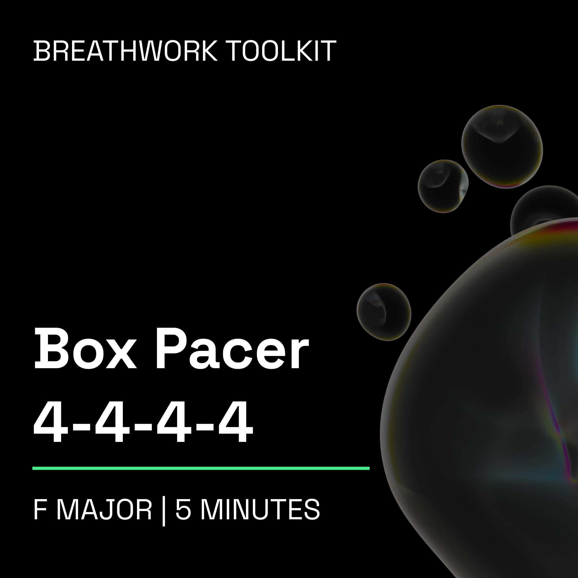 Box Pacer (4‑4‑4‑4) – 5 Minute Breathwork Tools Music Toolkit (F Major)