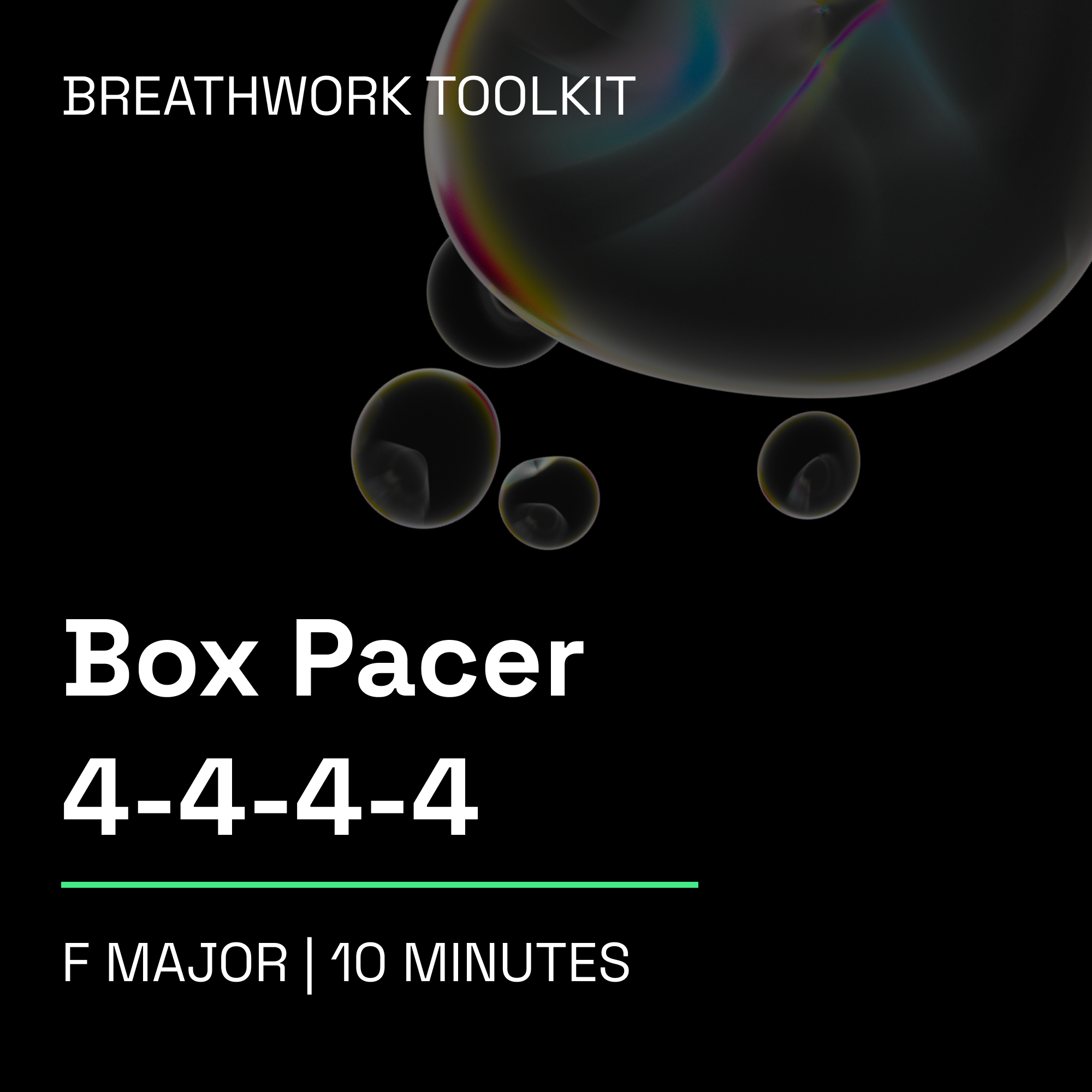 Box Pacer (4‑4‑4‑4) – 10 Minute Breathwork Tools Music Toolkit (F Major)