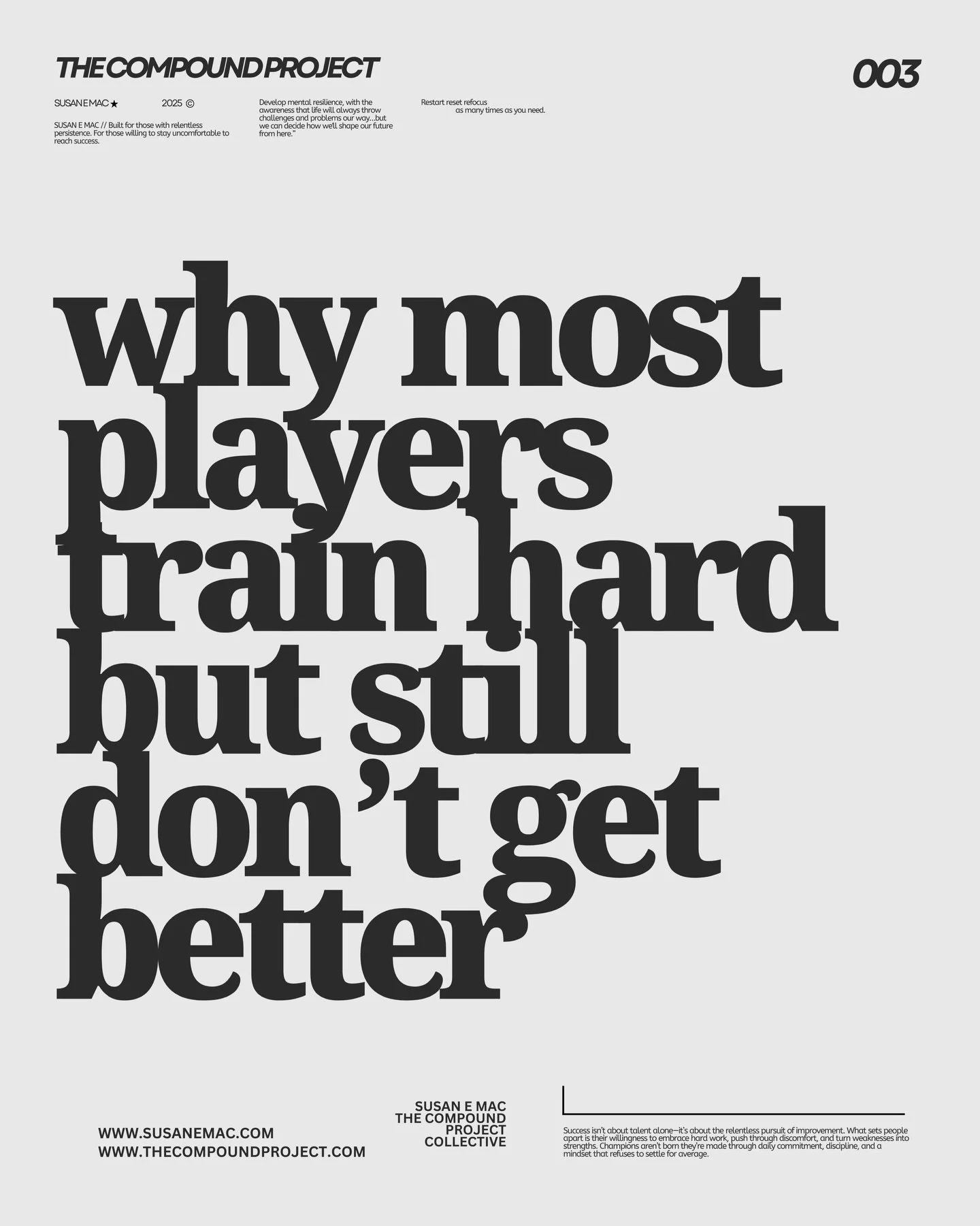 Training harder isn&rsquo;t the answer. Training smarter is.⁠

Most athletes put in hours of work but never see real improvement. Not because they lack talent, but because their training is broken.⁠
⁠
Here&rsquo;s what holds players back:⁠
⁠
Reps wit