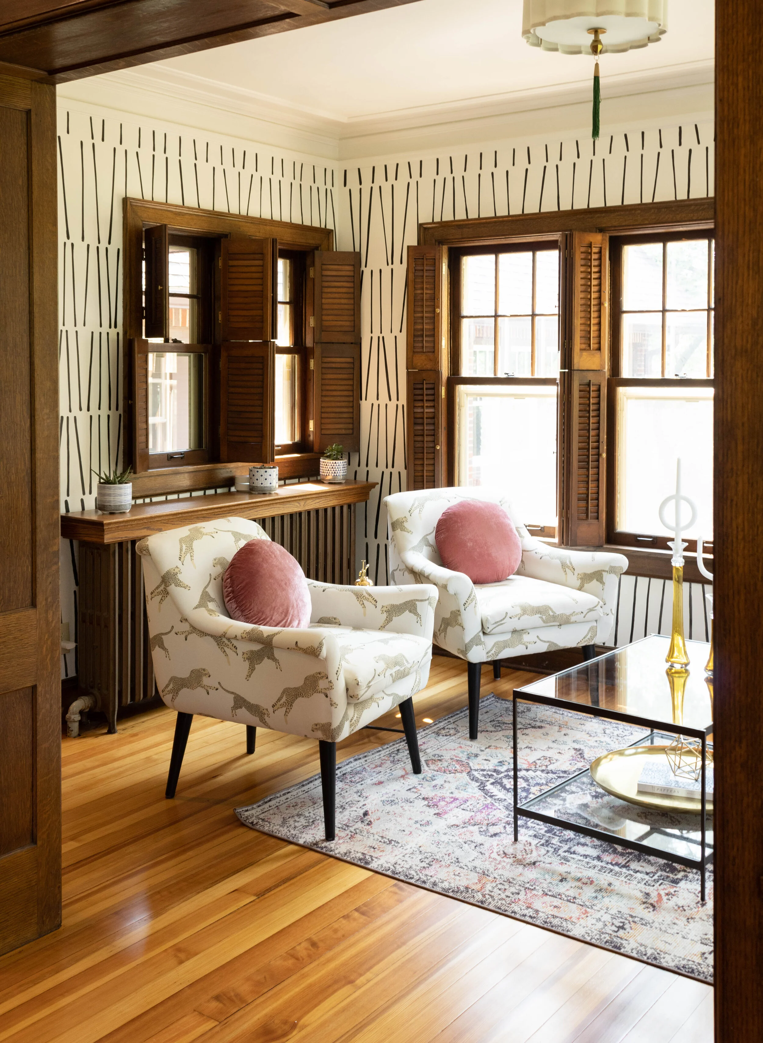 Woodland Ave Part II:  Front Room + Sunroom 