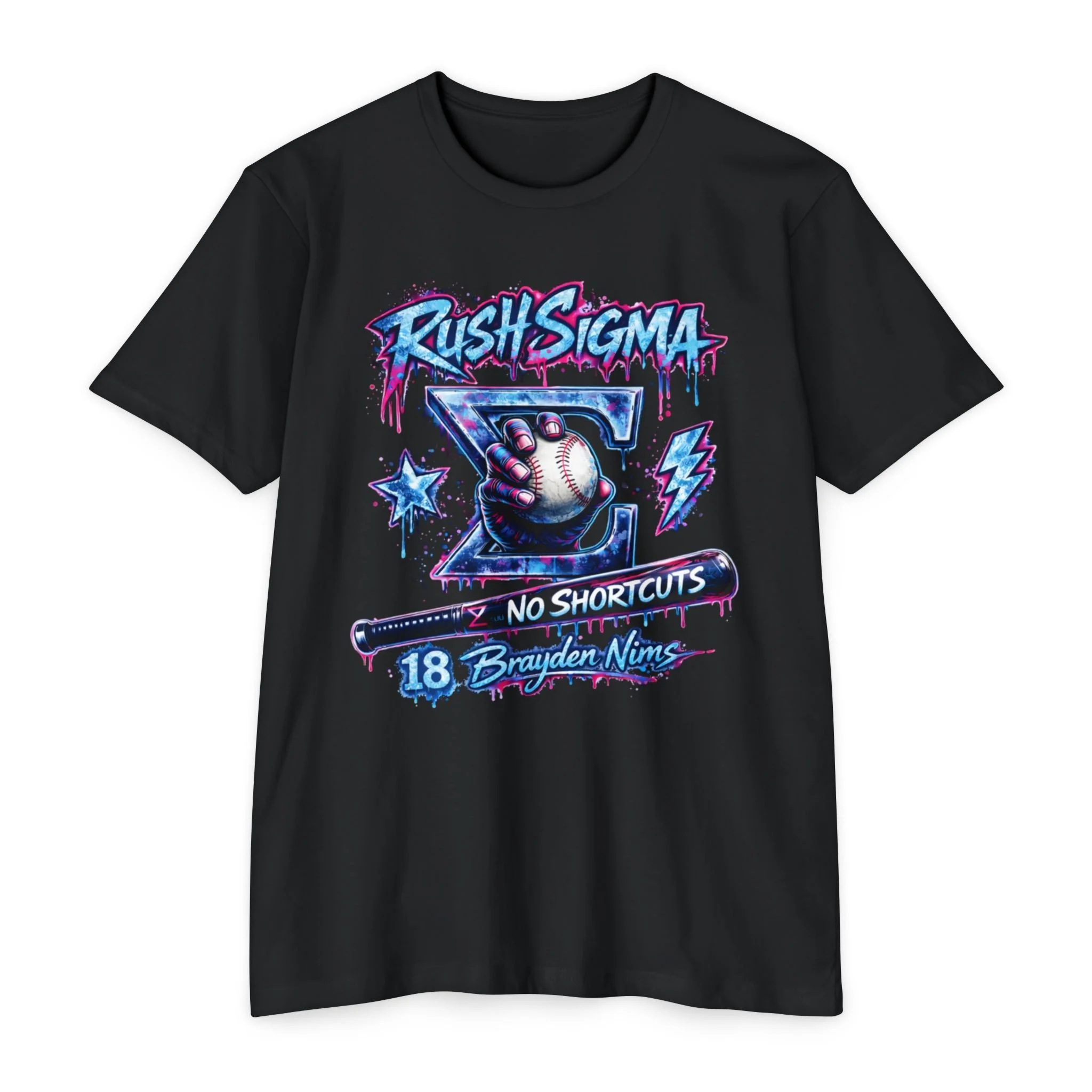 Brayden Nims "No Shortcuts" x Rush Sigma Tee