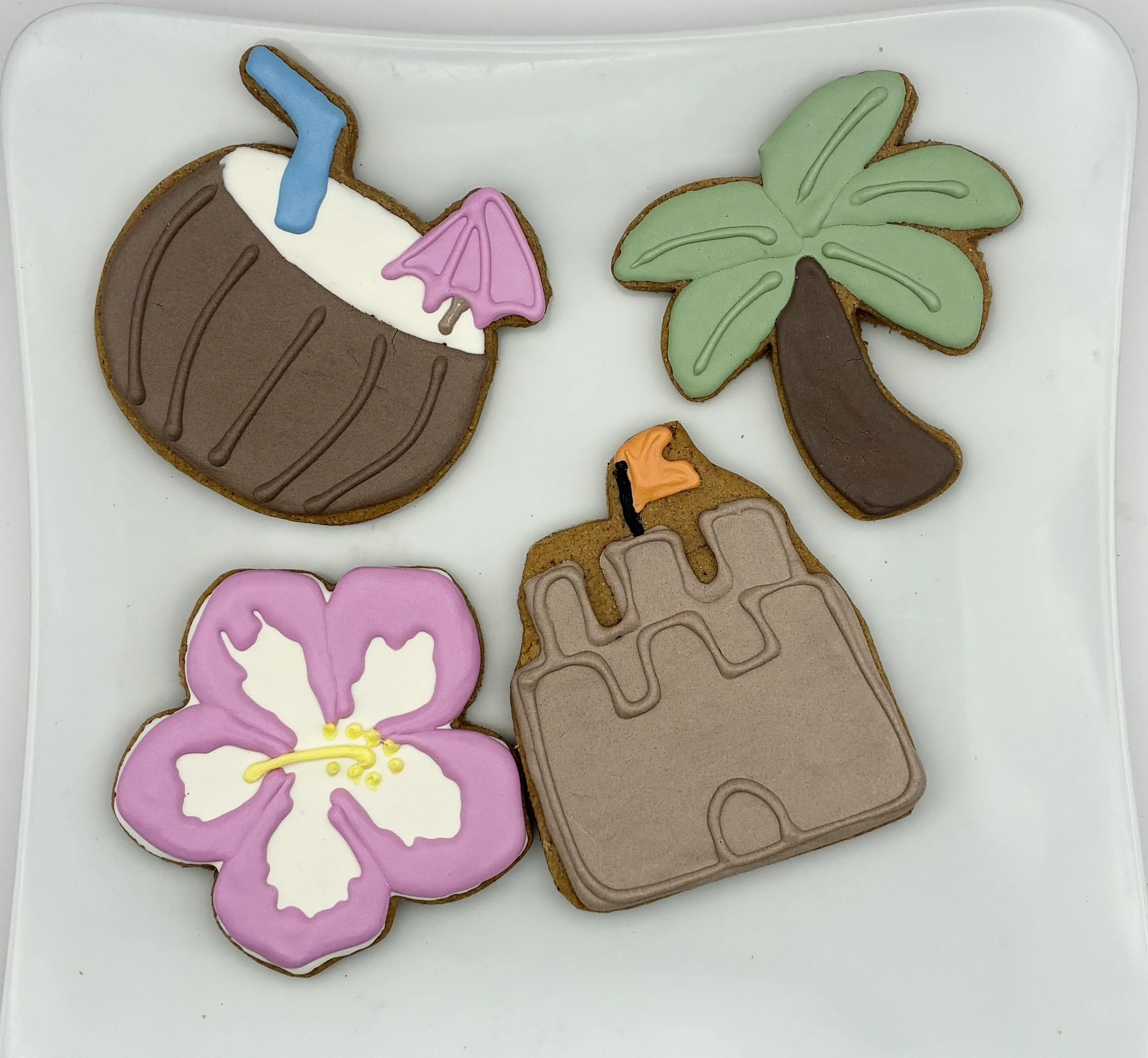 Peanut Butter Iced Cookies - Natural Dog Treats