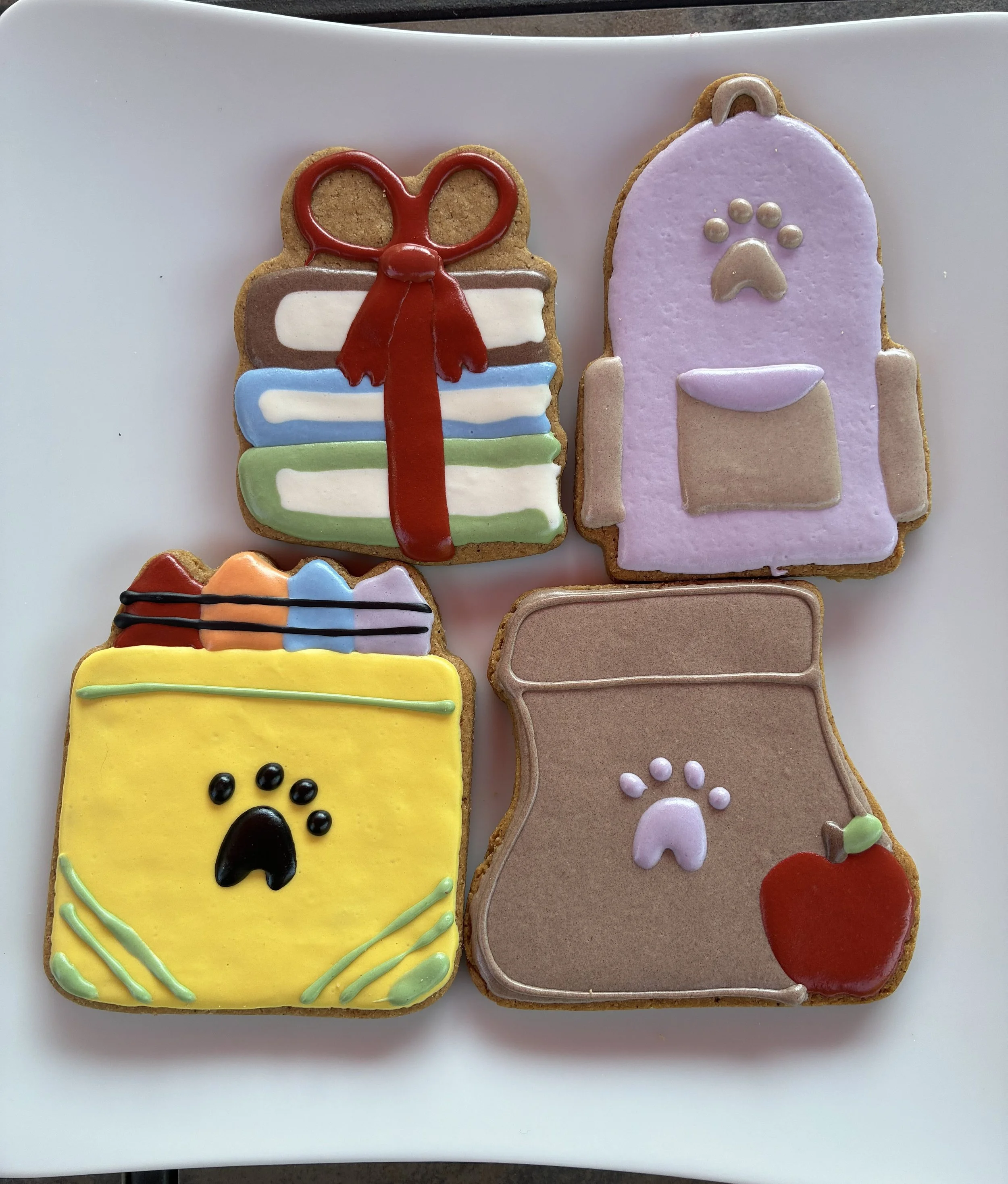 Peanut Butter Iced Cookies - Natural Dog Treats