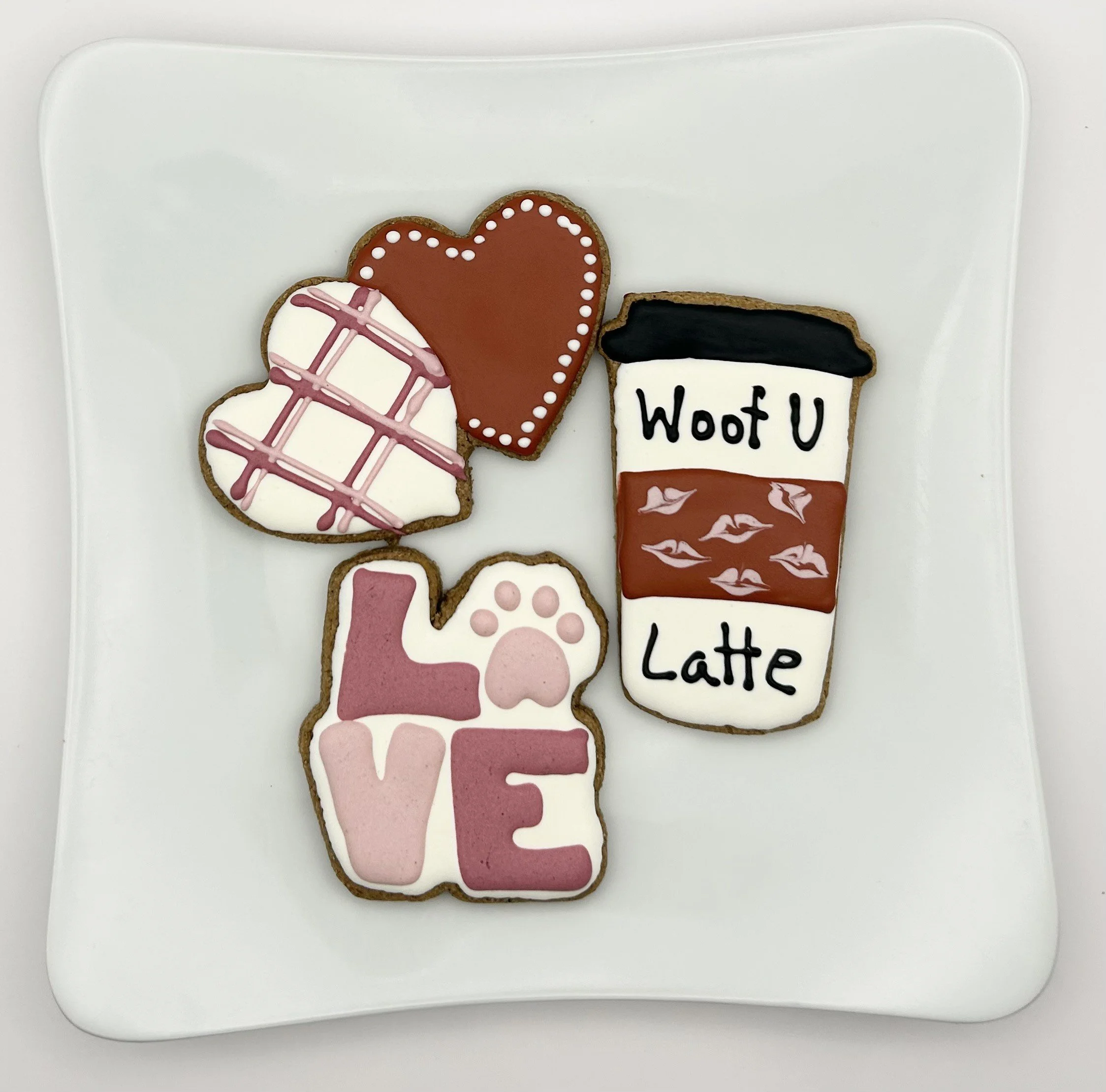 Peanut Butter Iced Cookies - Natural Dog Treats