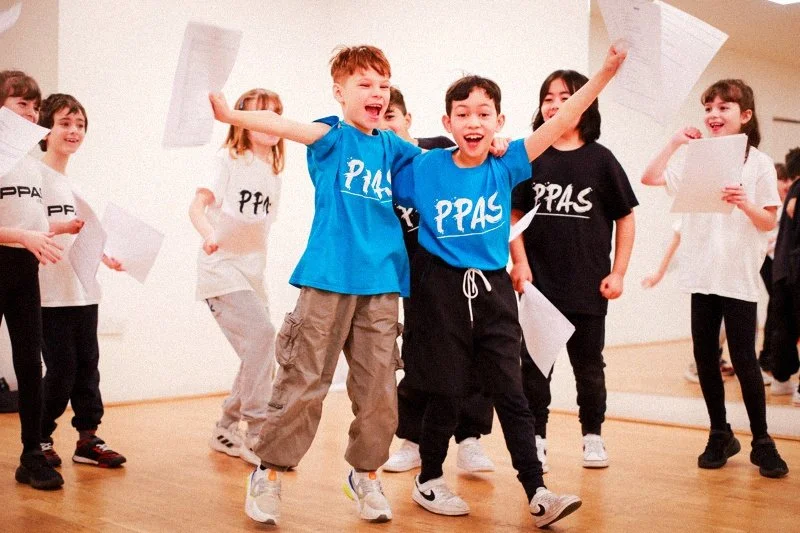 Children and teens training at PPAS Lambeth through a structured 12 week dance and performing arts course at BASE Dance Studios