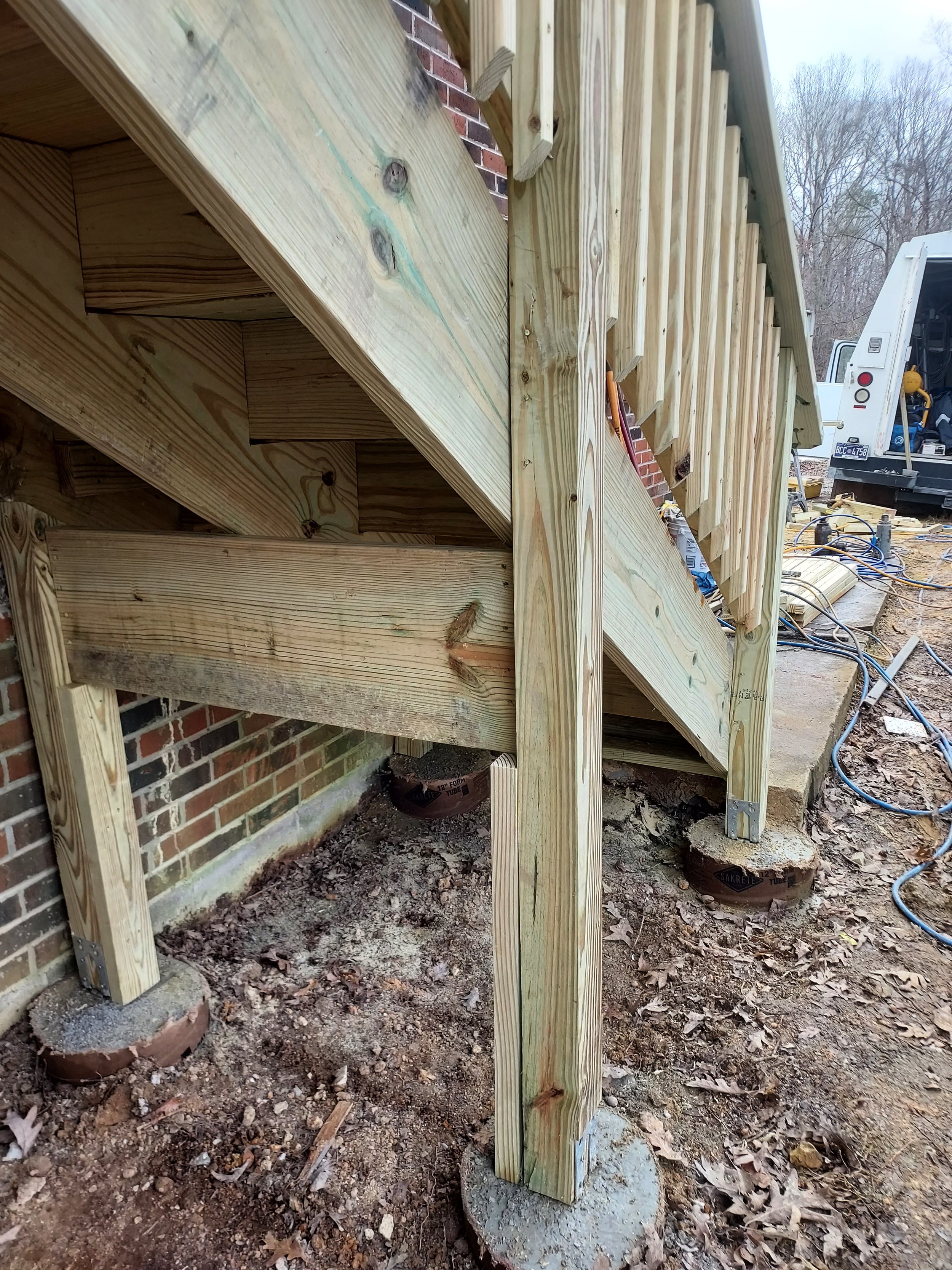 Stair building example underside & link to youtube details