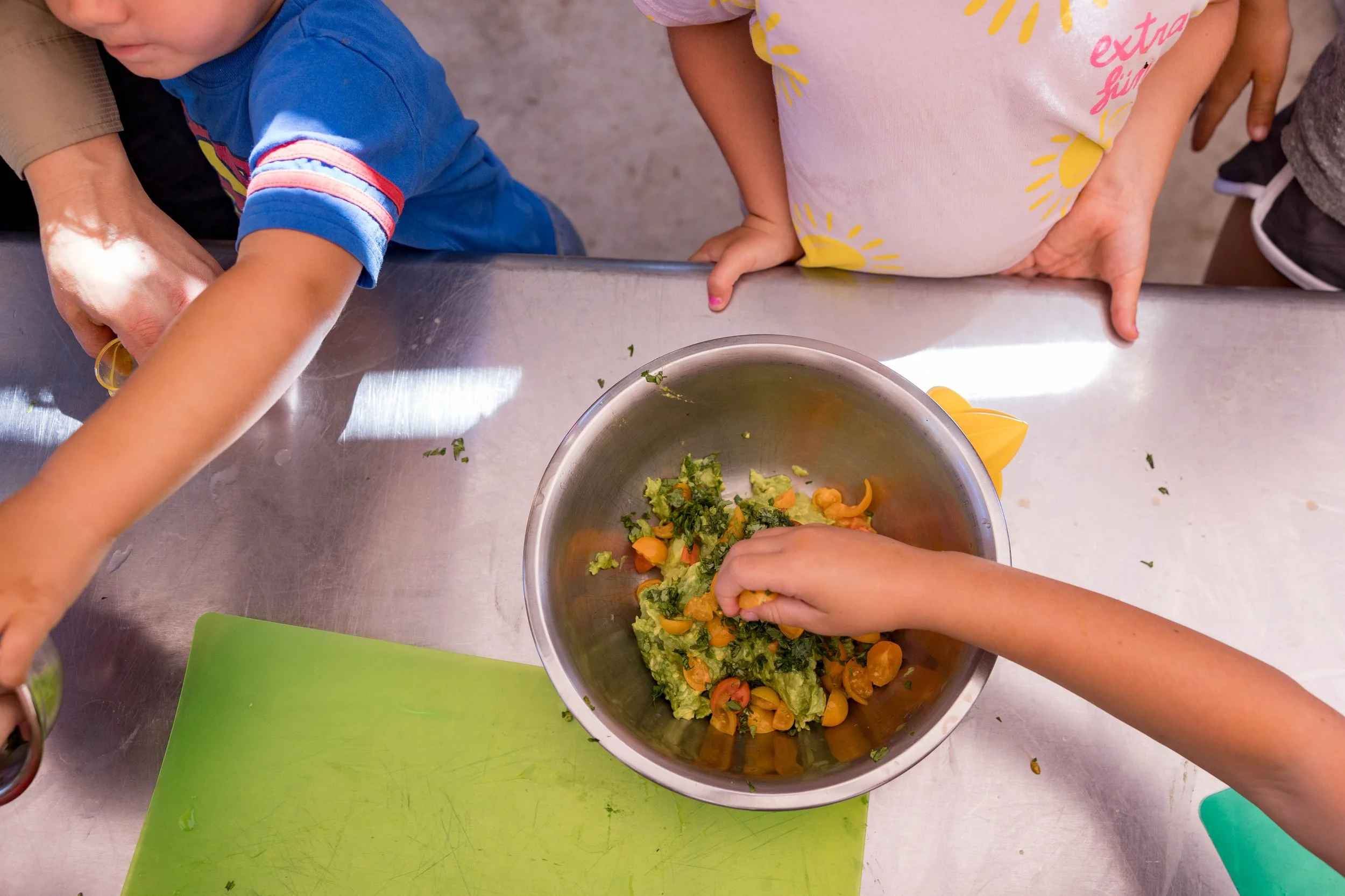 Kitchen skill curriculum, Healthy Habits, Veggie fritter lesson
