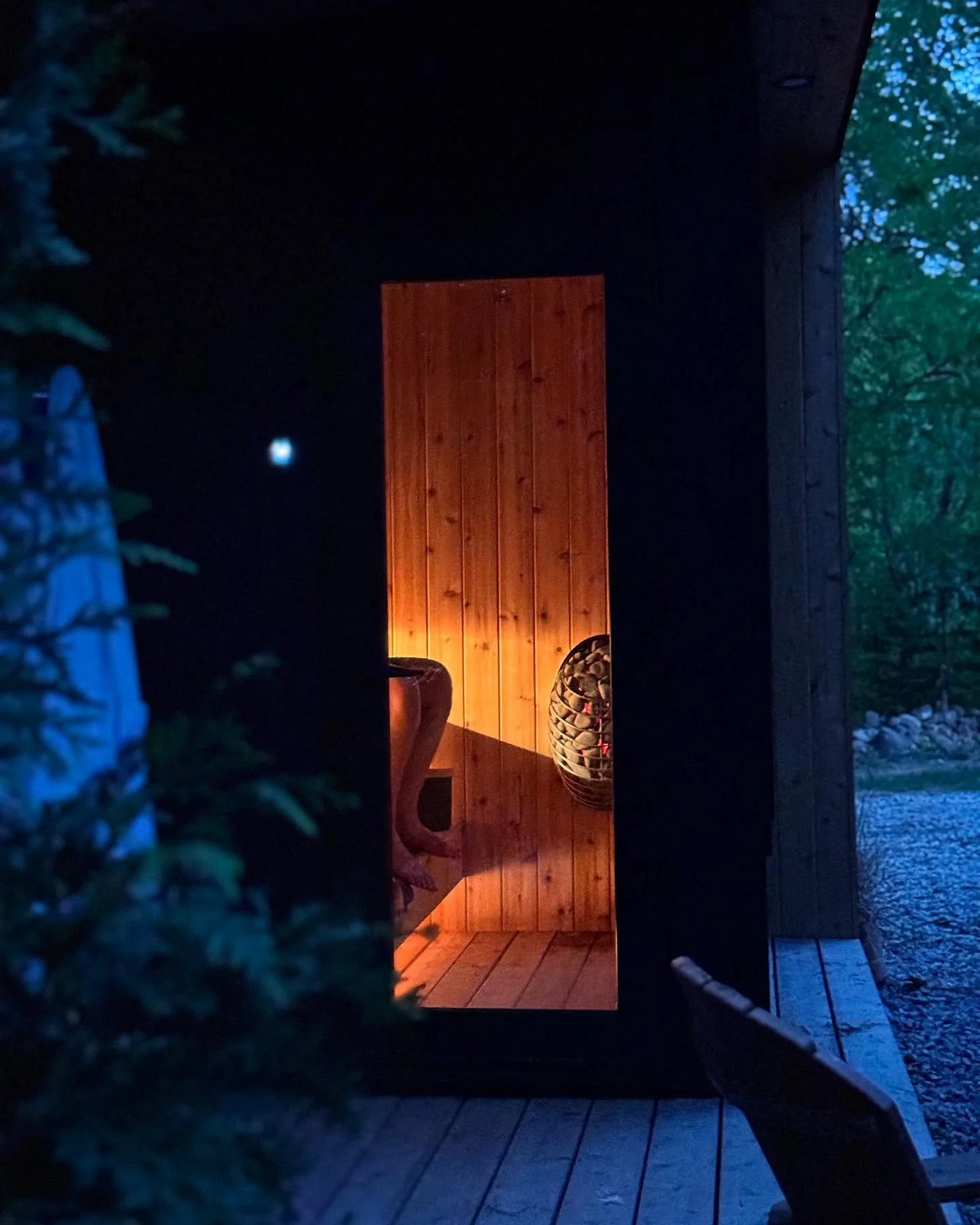Turning up the heat to 175&deg;F. Nothing beats a traditional sauna session to detox, relax, and recharge. With our HUUM heater, we can easily set the perfect temp right from our WiFi app.

For a traditional sauna, the optimal heat range is typically