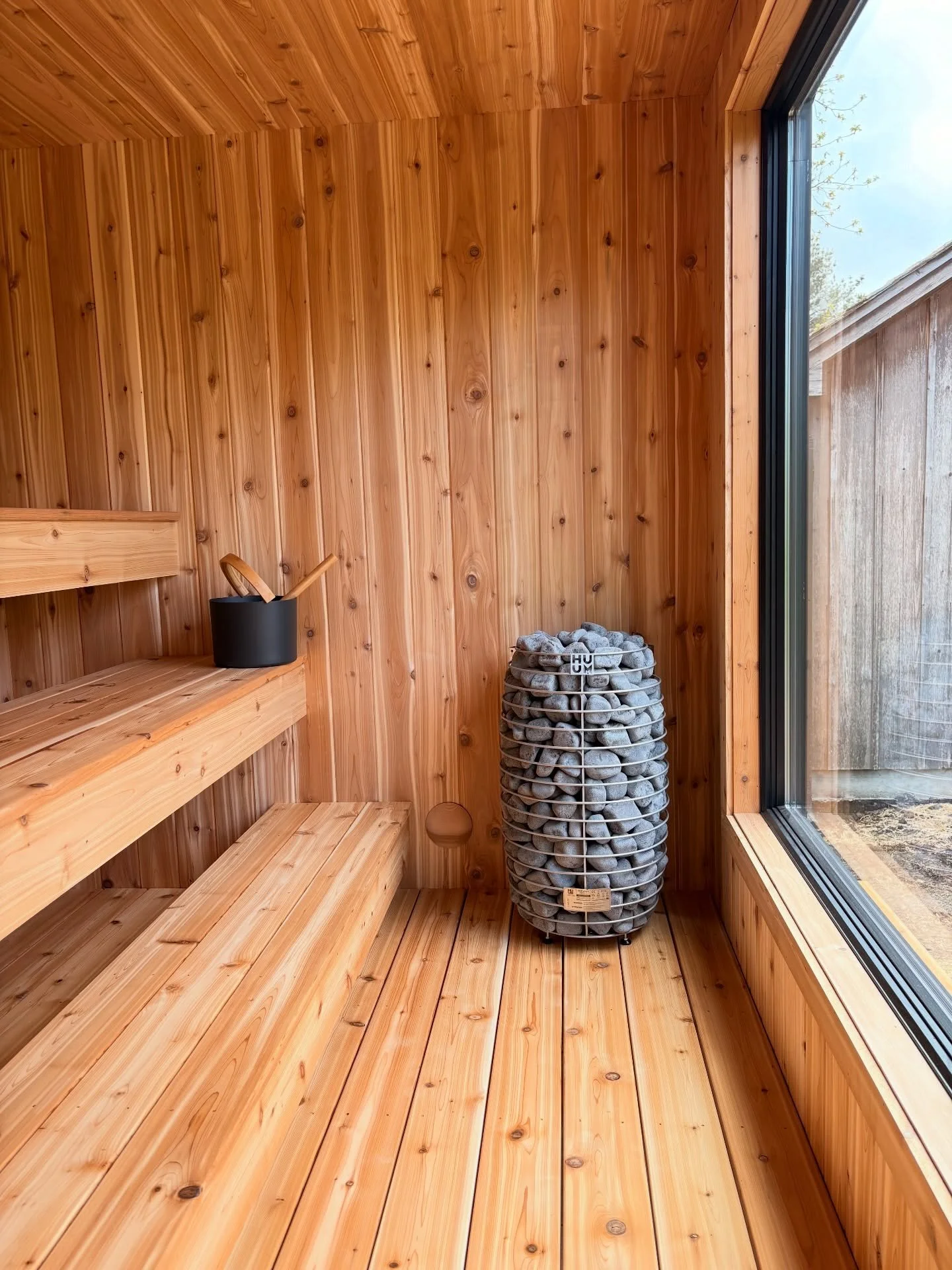 Wrapped in cedar and powered by HUUM, our custom saunas make your everyday routine better. Each is built with real attention to detail, and you feel it the second you step inside. Everything comes together to create a space that helps you slow down a