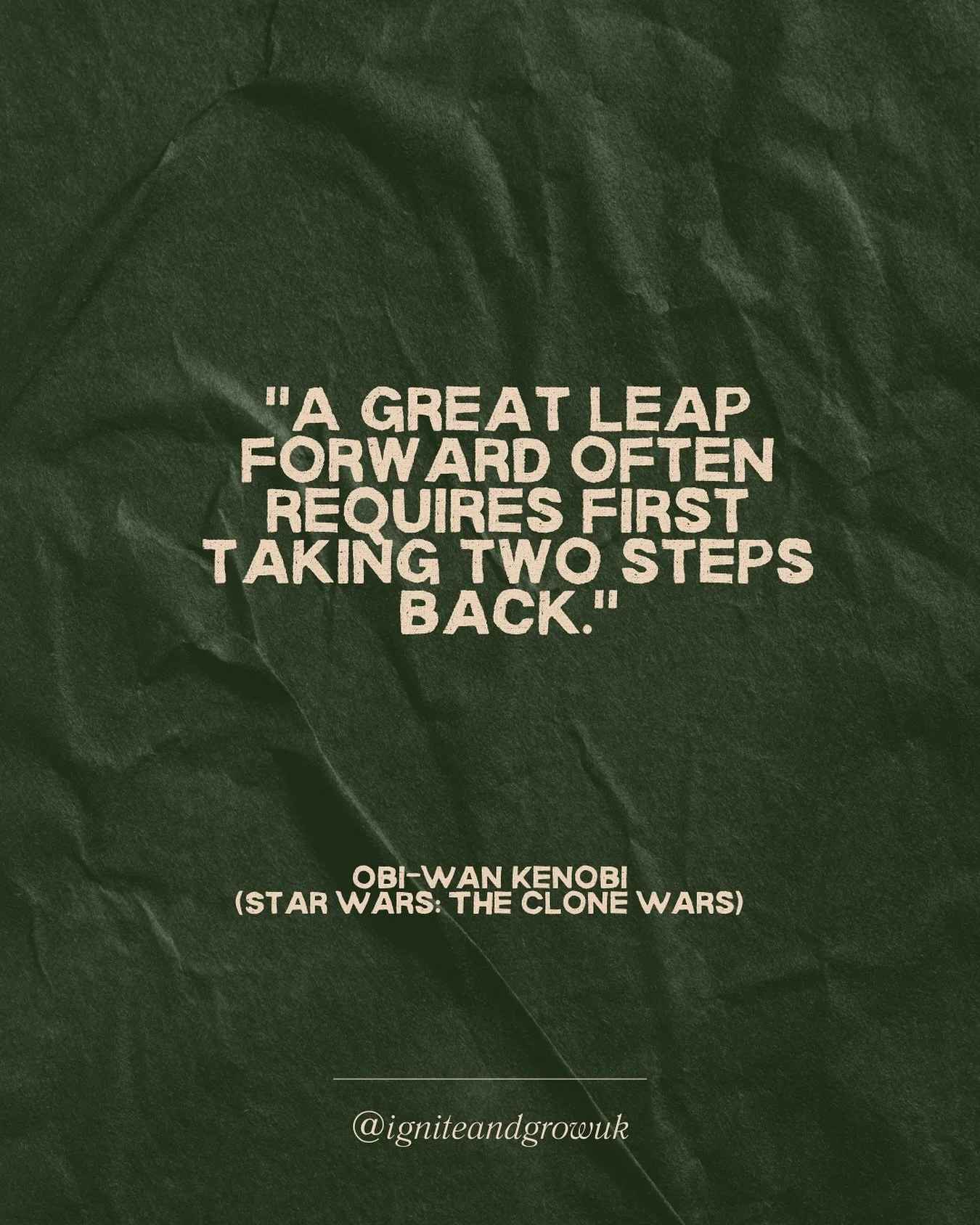 Just because you&rsquo;re taking a step back doesn&rsquo;t mean you&rsquo;re failing.

Progress isn&rsquo;t always linear &mdash; and sometimes, what feels like a setback is actually setting you up for something bigger, stronger, and more sustainable
