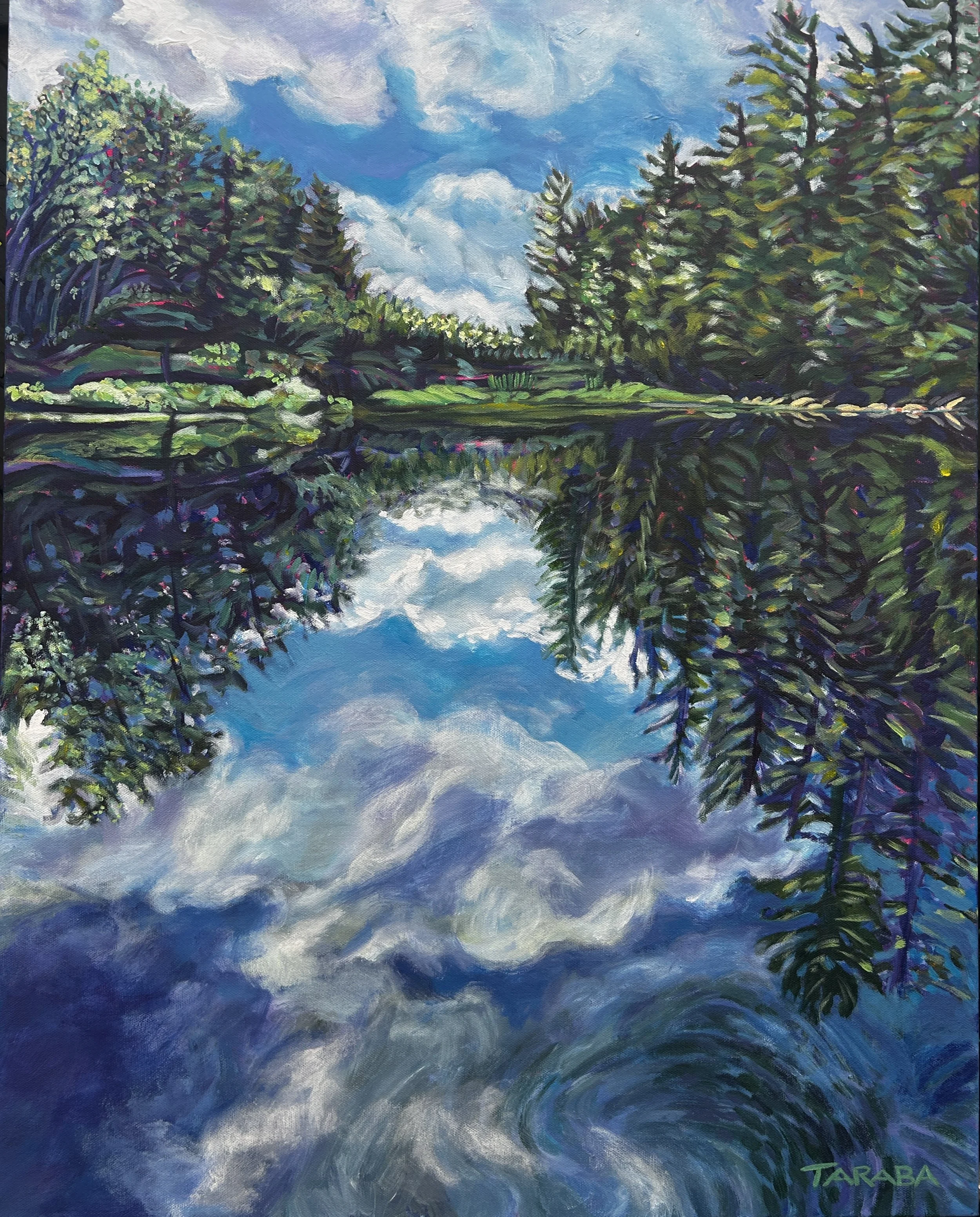 As Above So Below, Jo-Anne Taraba, acrylic on canvas, 24 x 30