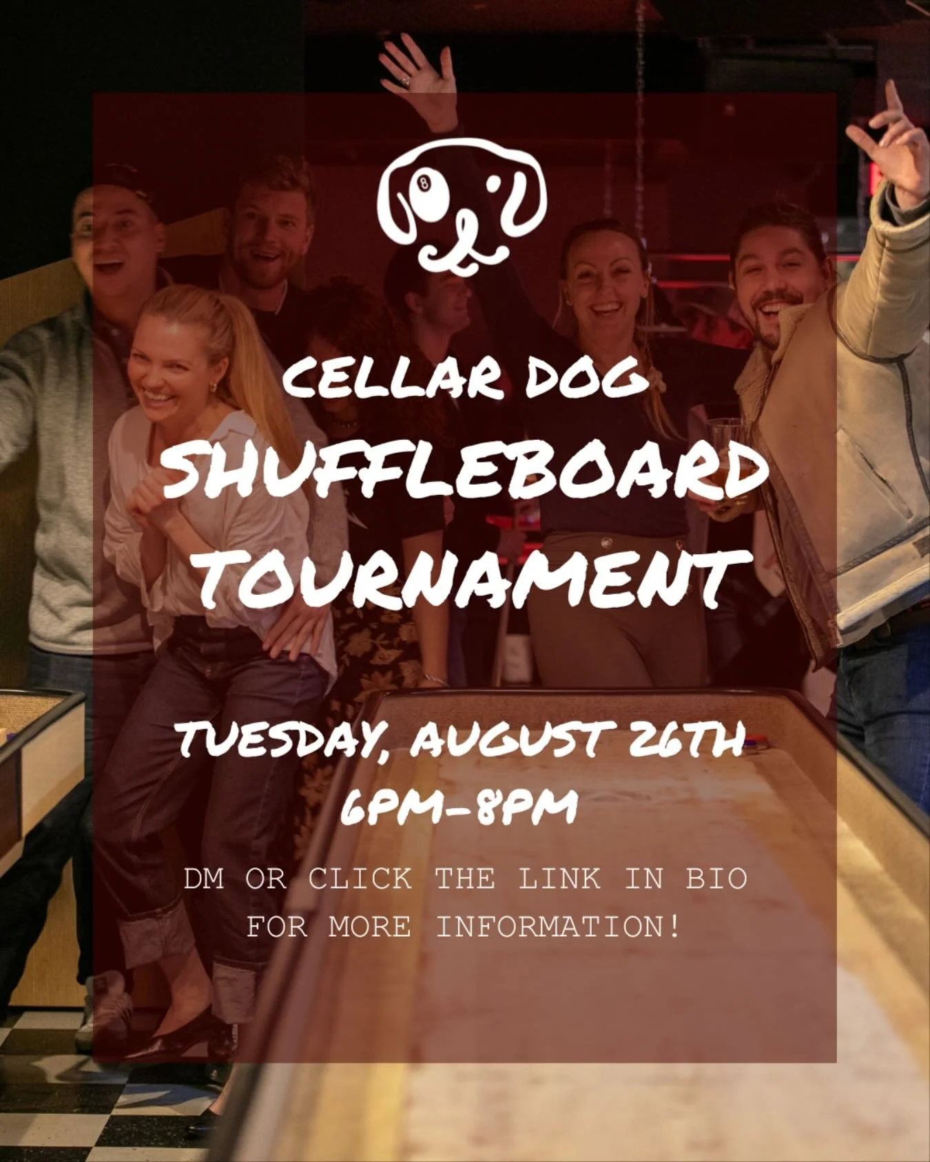 Get ready to shuffle! Cellar Dog&rsquo;s very first Shuffleboard Tournament kicks off on August 26th at 6PM! 

Slide through and show us what you&rsquo;ve got. Sign up now through the link in our bio!

&bull;
&bull;
&bull;
#philly #PHL #phillybars #p