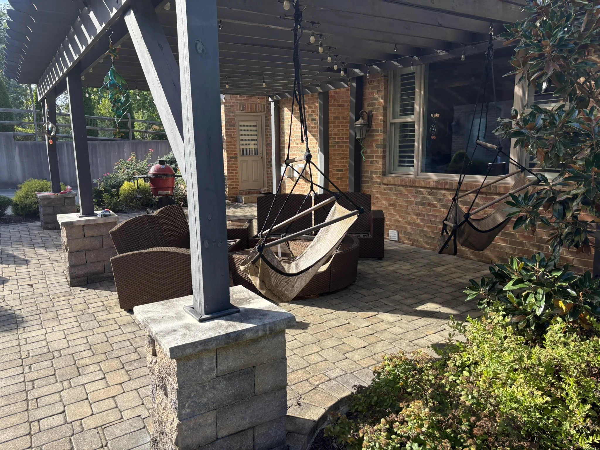 Before photo of an outdoor living space prior to renovation in Cincinnati, Ohio.
