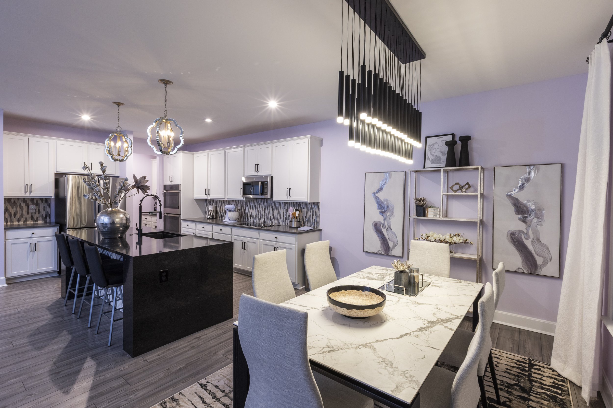 After image of updated cabinetry, countertops, and finishes in a Cincinnati, Ohio kitchen remodel.